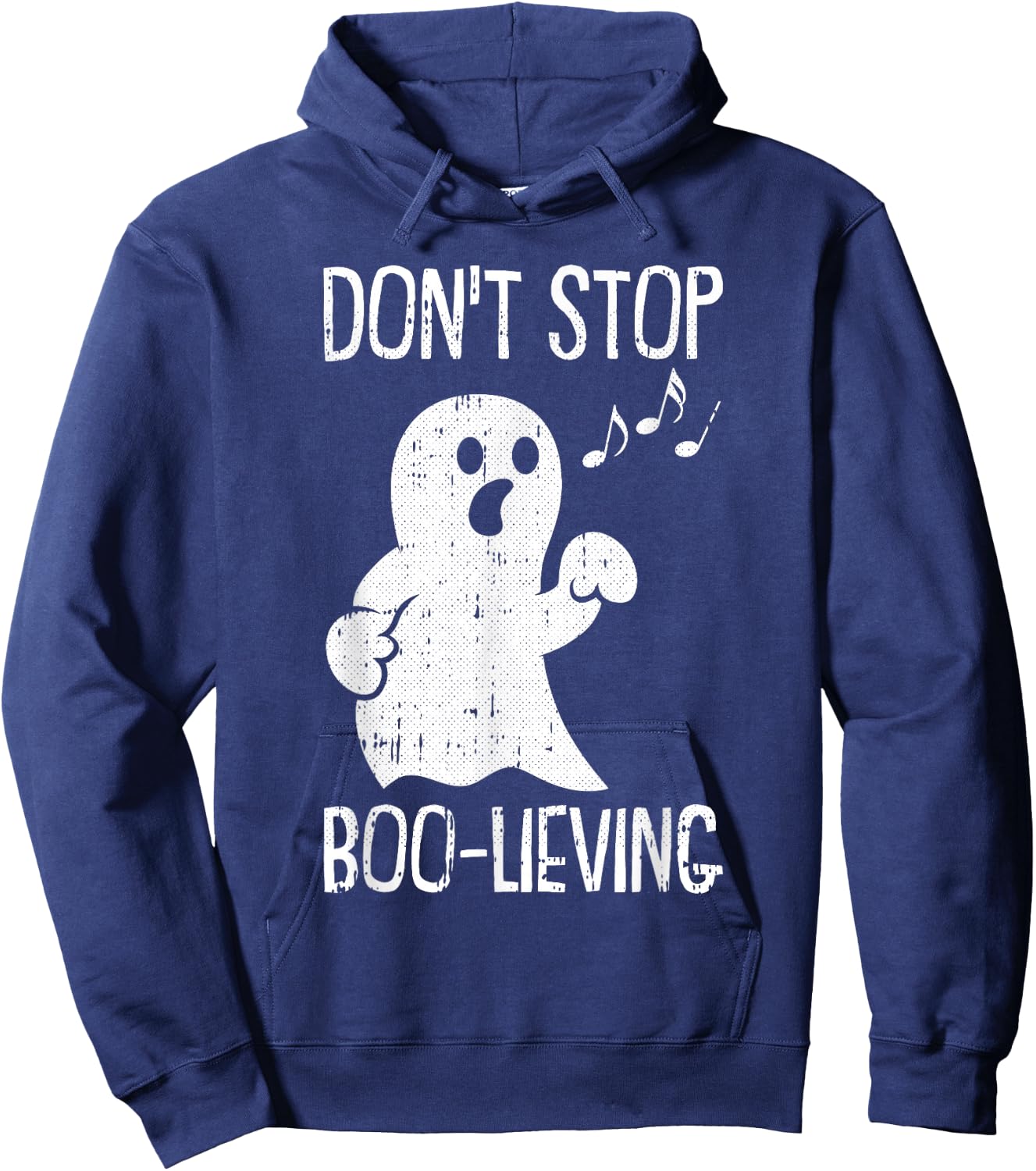 Ghost Boo Lazy Halloween Costume Funny Pun Ghoul Spirit Hoodie - Hoodie | Navy