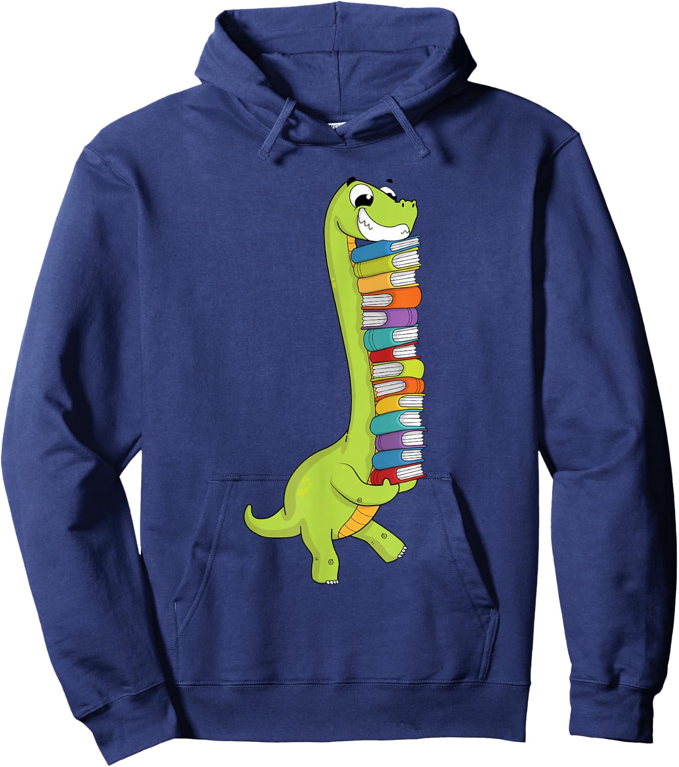 Teachersaurus Dinosaur Teacher Shirt Dino Reading Book Hoodie - Hoodie | Navy