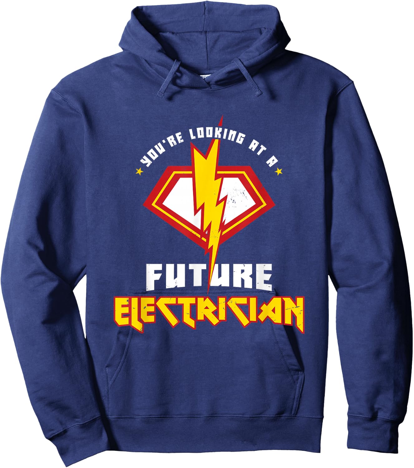 Future Electrician Electrical Engineer Lineman Kids Son Hoodie - Hoodie | Navy