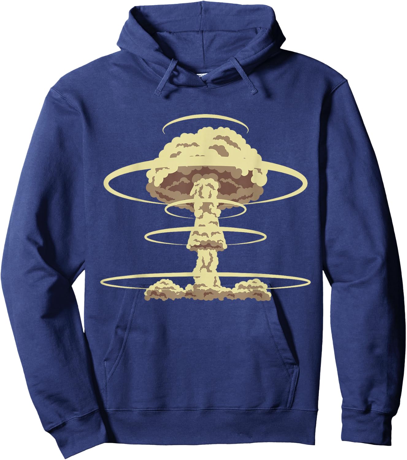 Nuclear Bomb Explosion Atomic Bomb Mushroom Cloud Power Hoodie - Hoodie | Navy