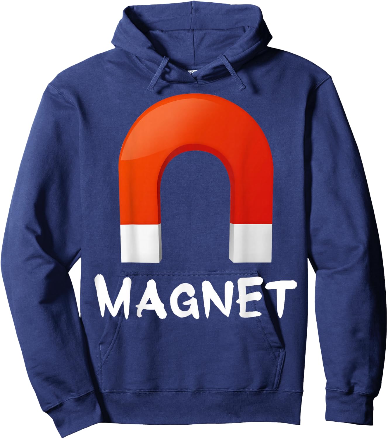 Magnet Halloween Costumes Shirt Matching For Couples Hoodie - Hoodie | Navy