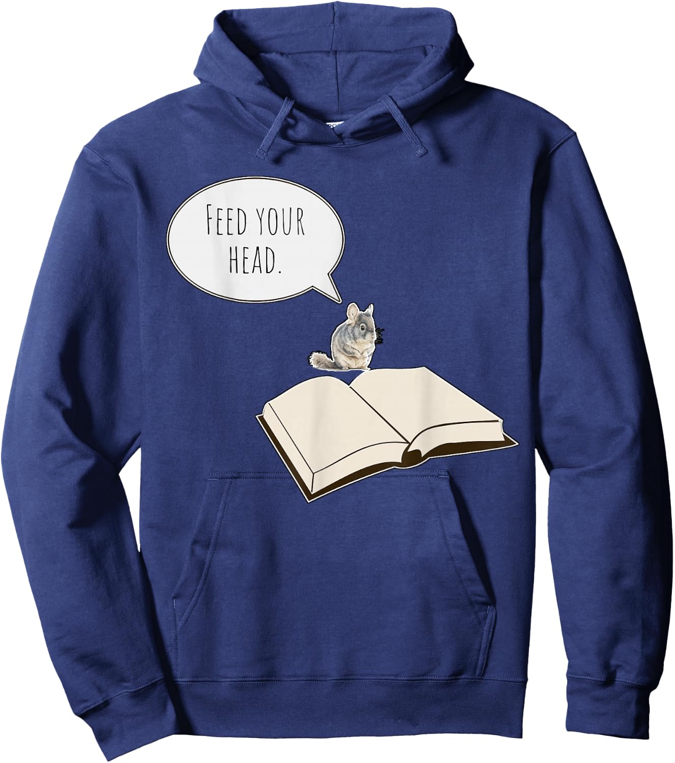 Remember What The Door Mouse Said Feed Your Head With Books Hoodie - Hoodie | Navy