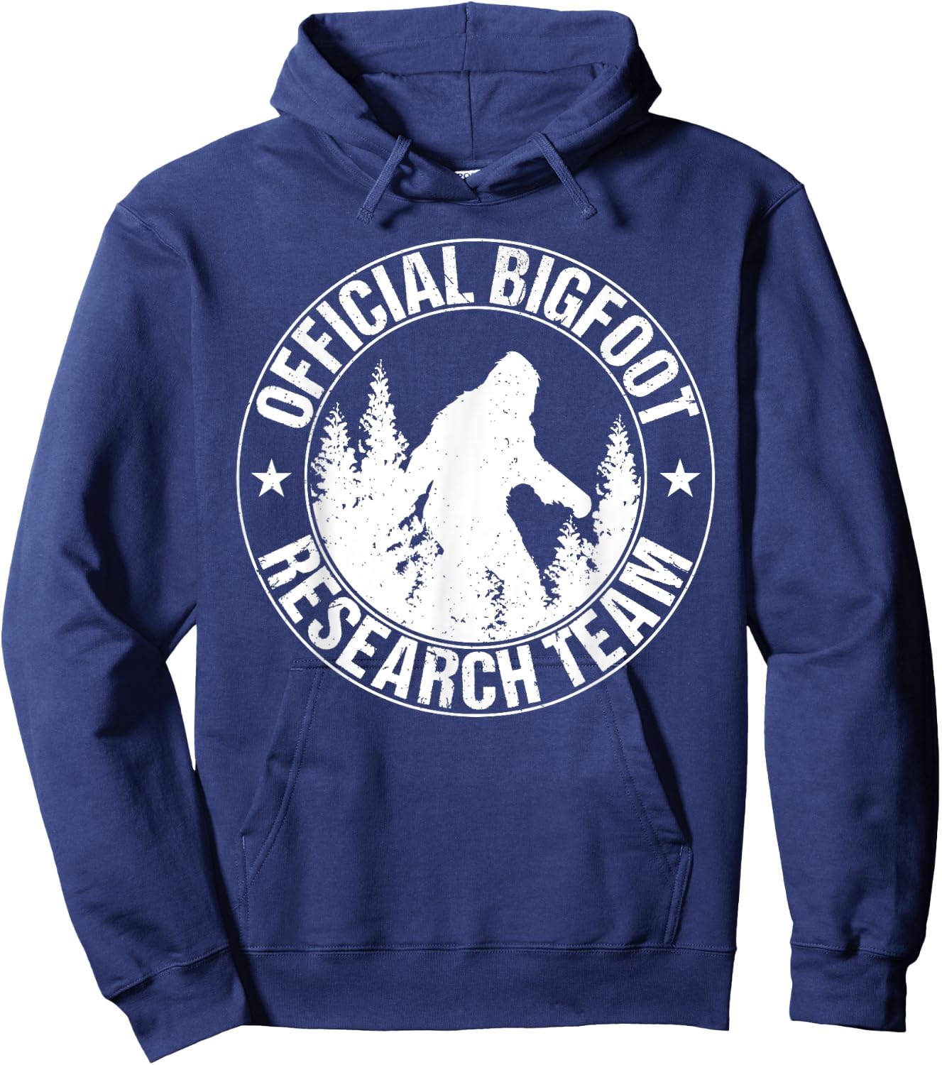 Bigfoot Research Team Cool Saying Sasquatch Funny Graphic Hoodie - Hoodie | Navy