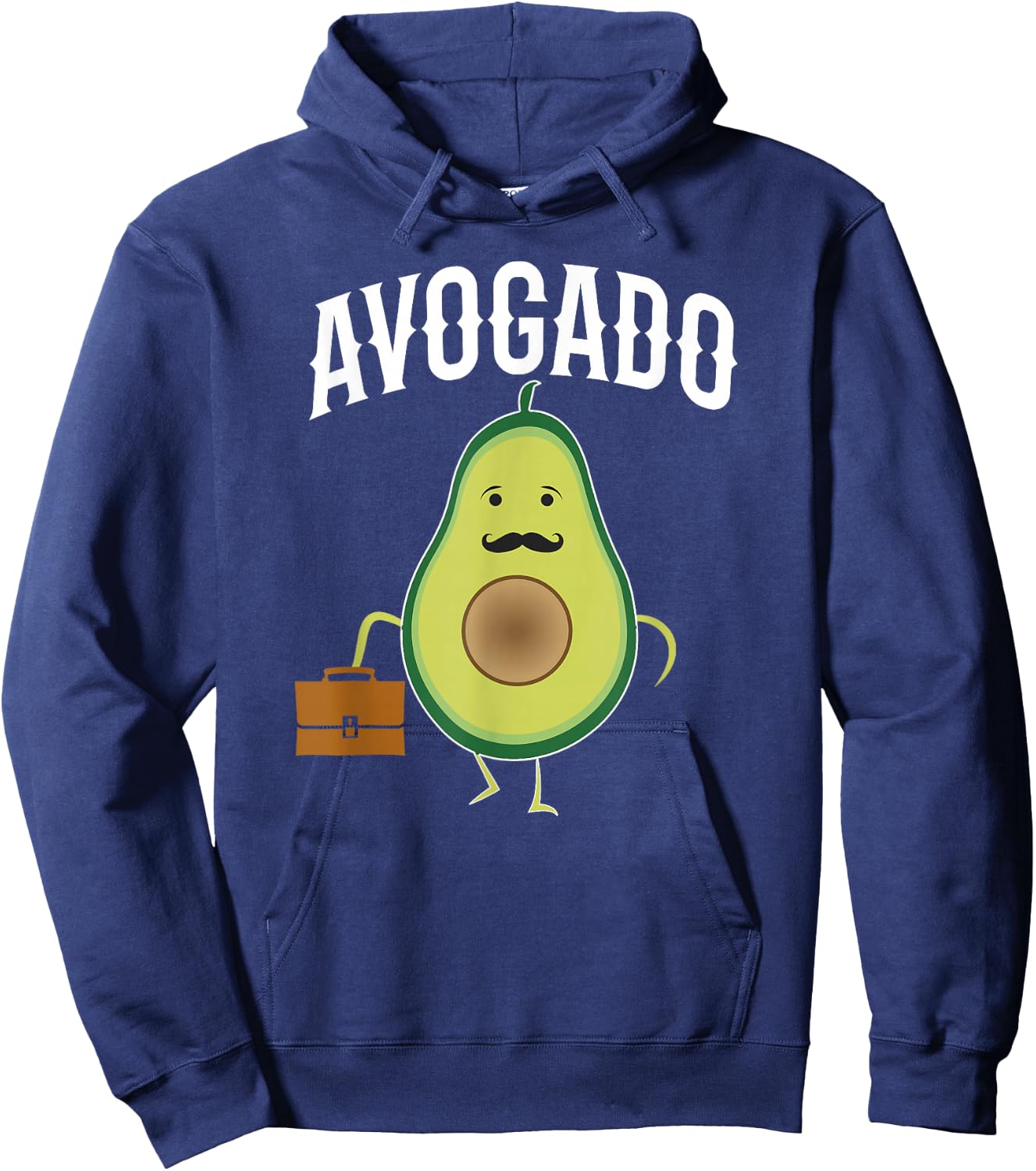 Avogado Abogado Spanish Lawyer Funny Pun Avocado Lover Hoodie - Hoodie | Navy