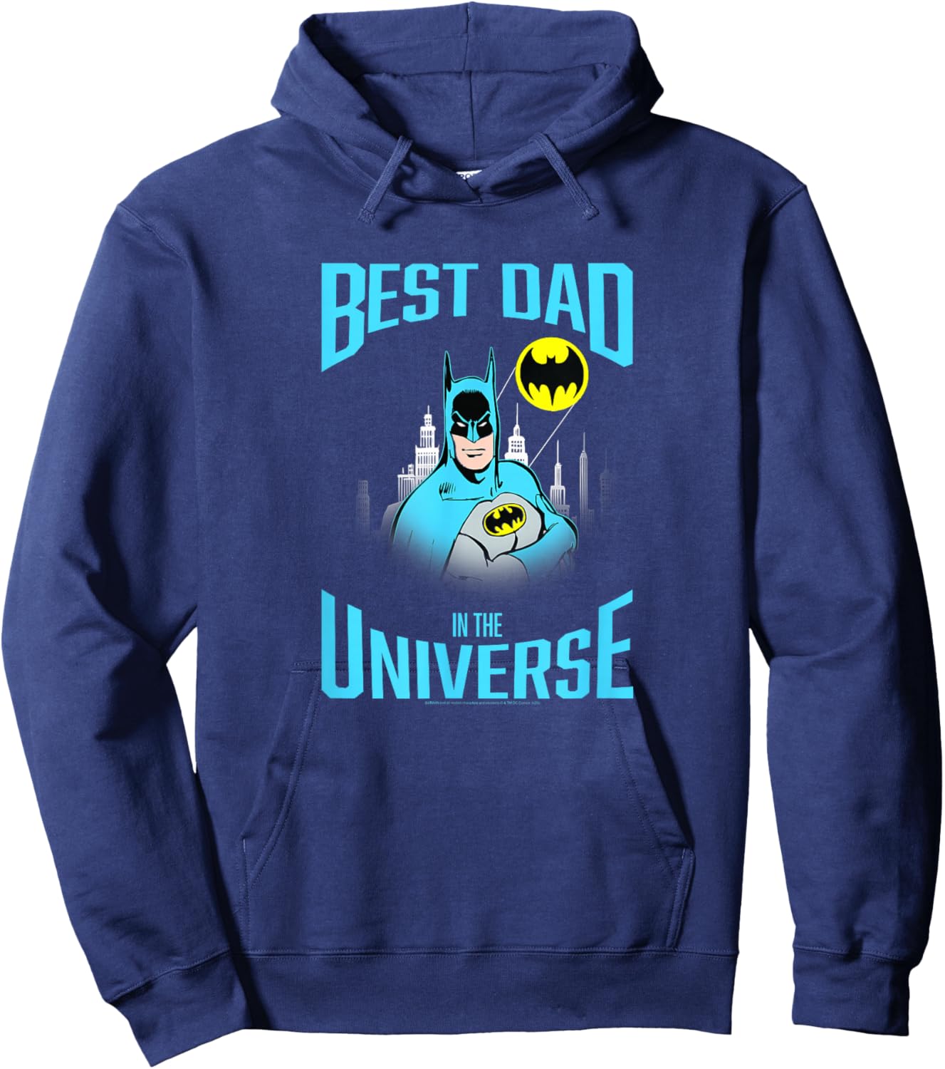 DC Comics Batman Best Dad in The Universe Hoodie - Hoodie | Navy