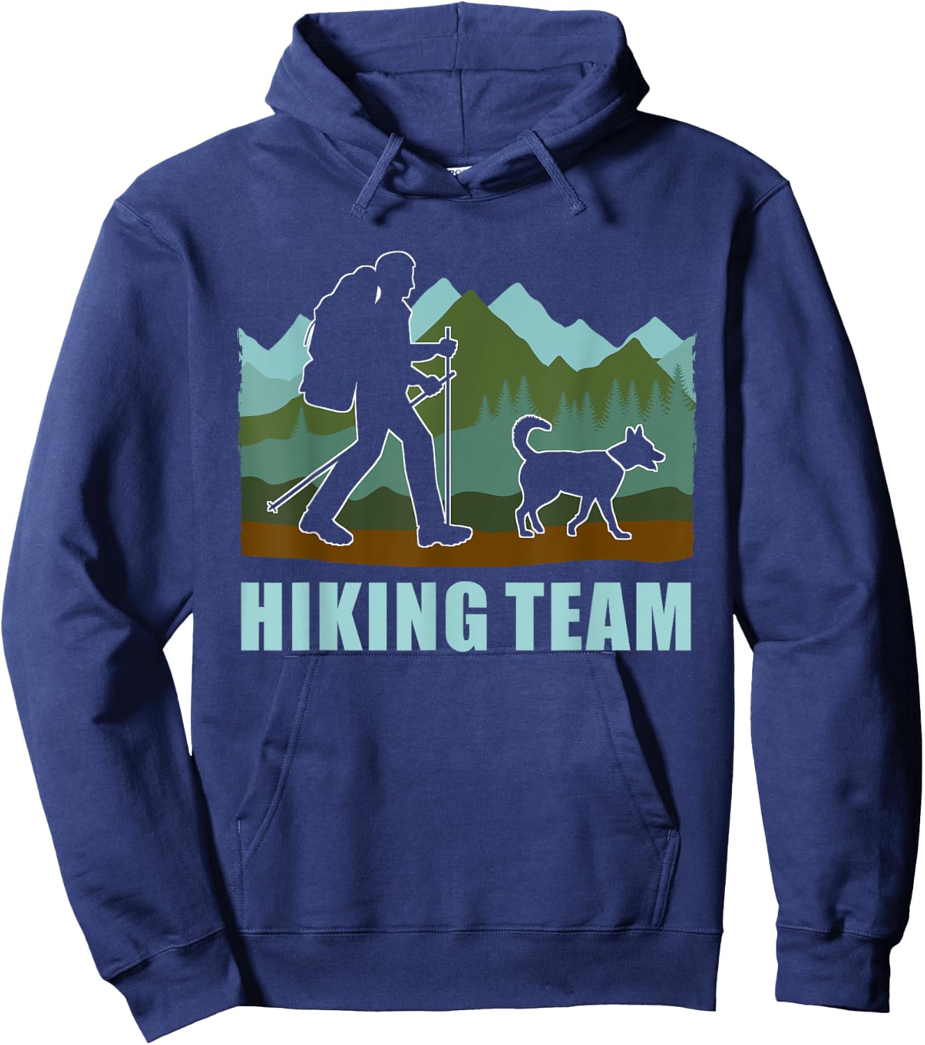 Hiker Team Dog Hike Outdoor Mountain Hiking With Dogs Men Women Hoodie - Hoodie | Navy