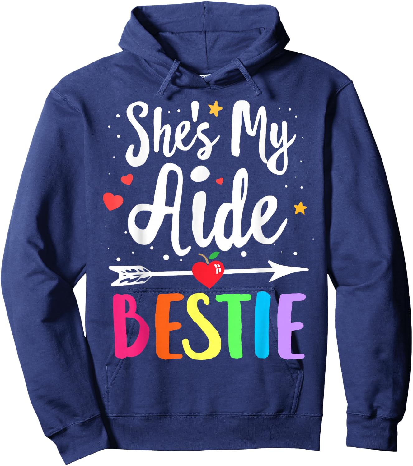 Matching School Teacher Aide Best Friend She's My Bestie Hoodie - Hoodie | Navy