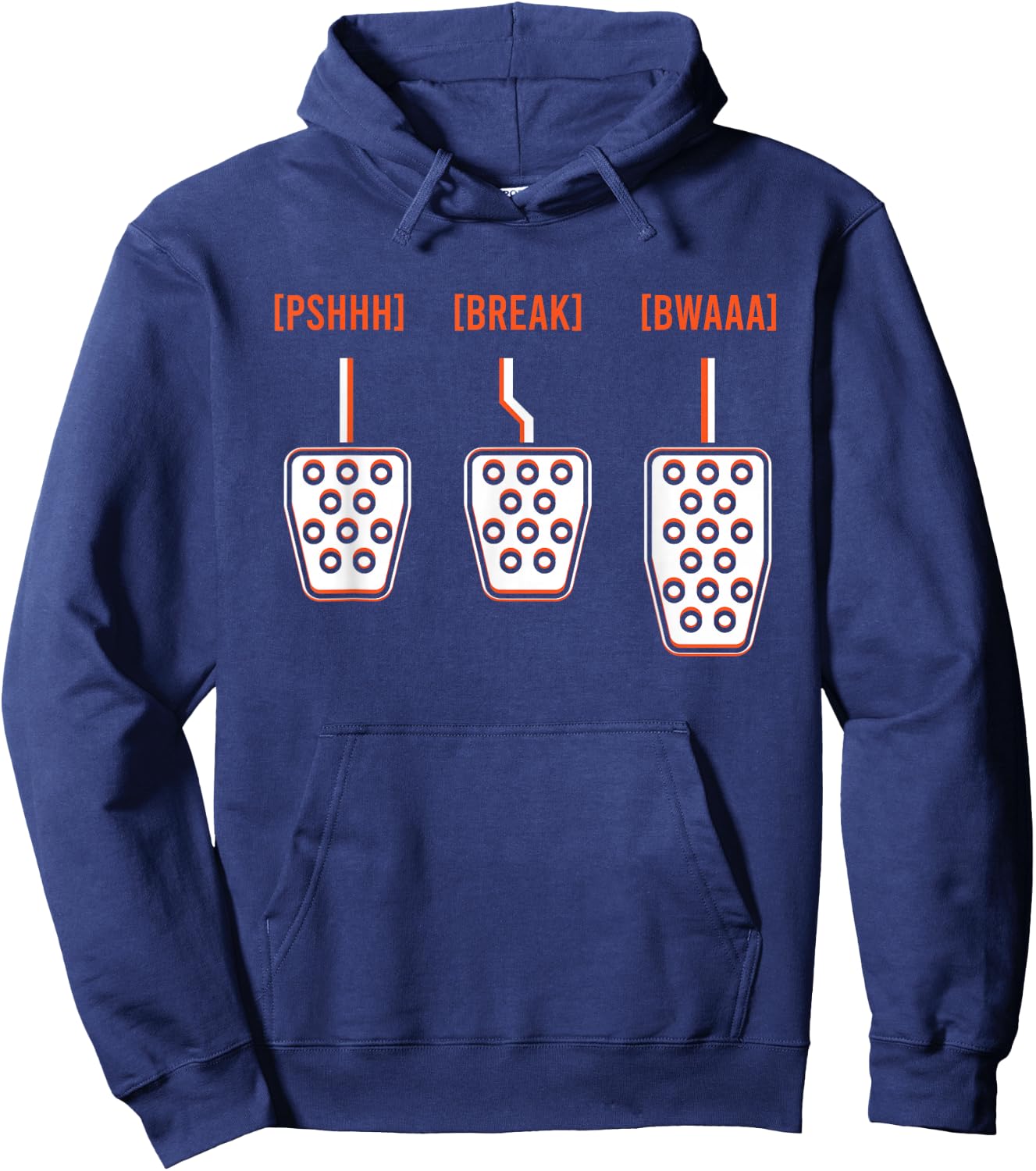 Manual Transmission Pedals Automobile Car Mechanic Hoodie - Hoodie | Navy