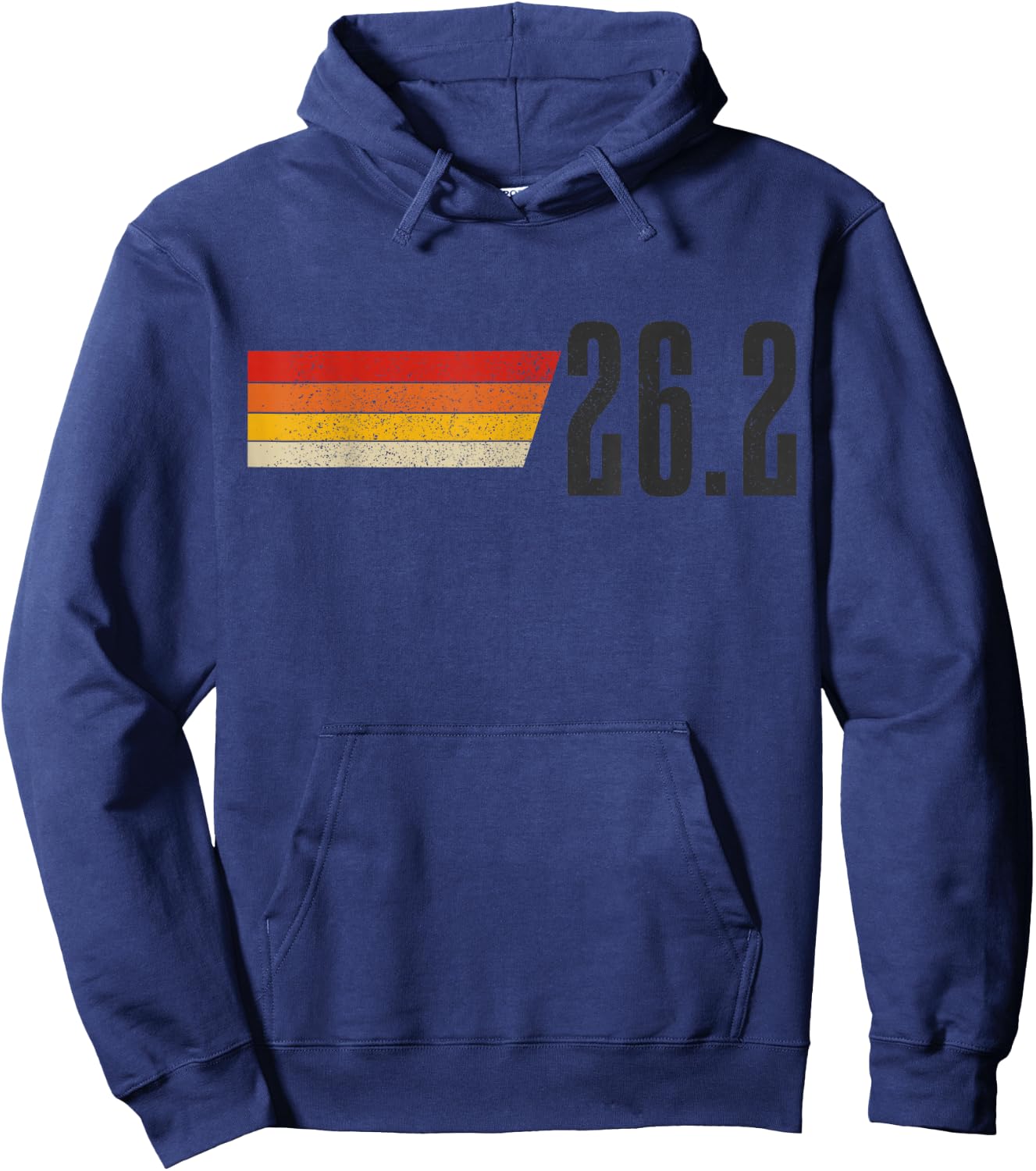 Marathon Running Vintage 26.2 Miles Retro Marathon Runner Hoodie - Hoodie | Navy