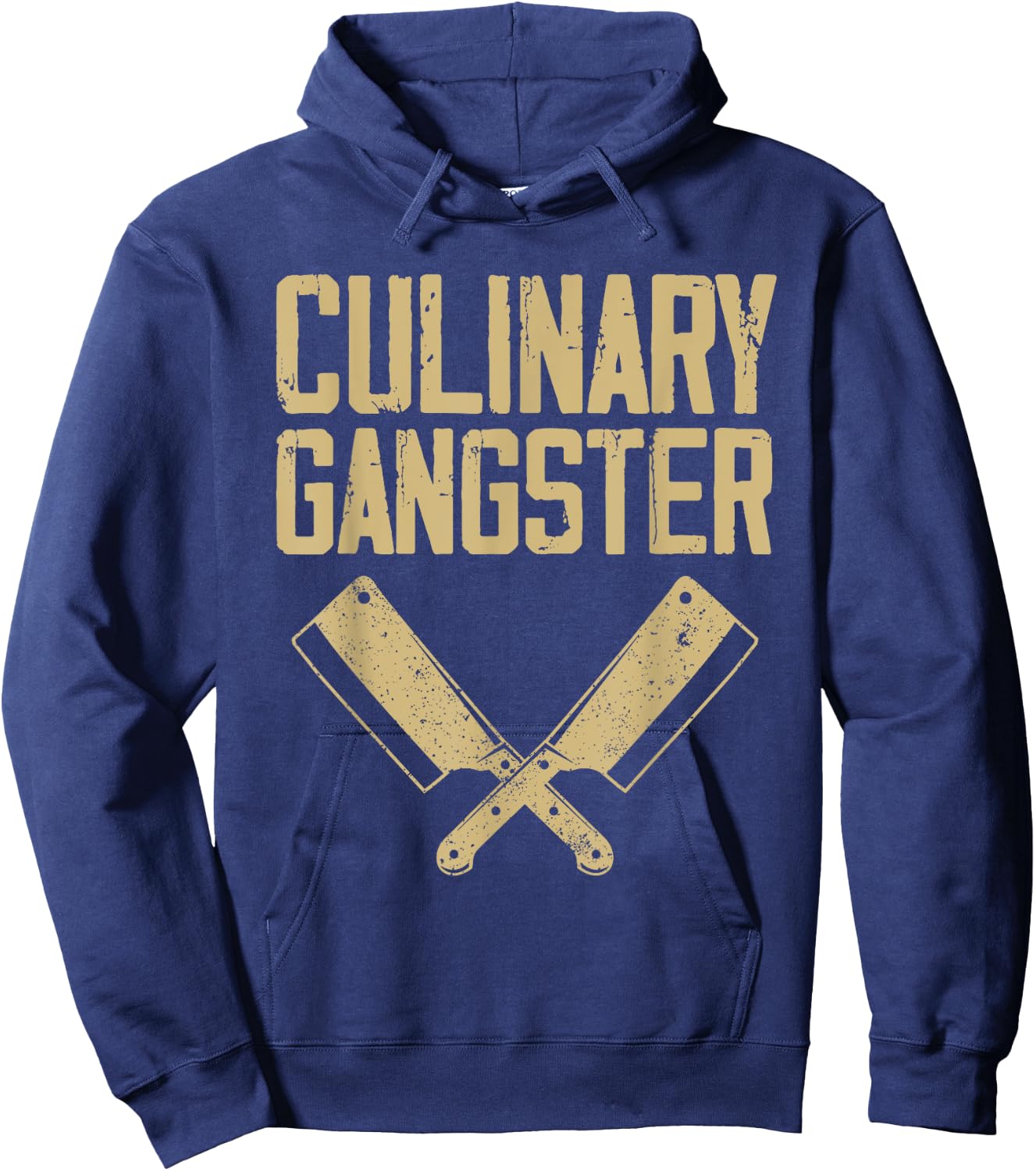 Funny Chef Art Men Women Restaurant Kitchen Food Cooking Hoodie - Hoodie | Navy
