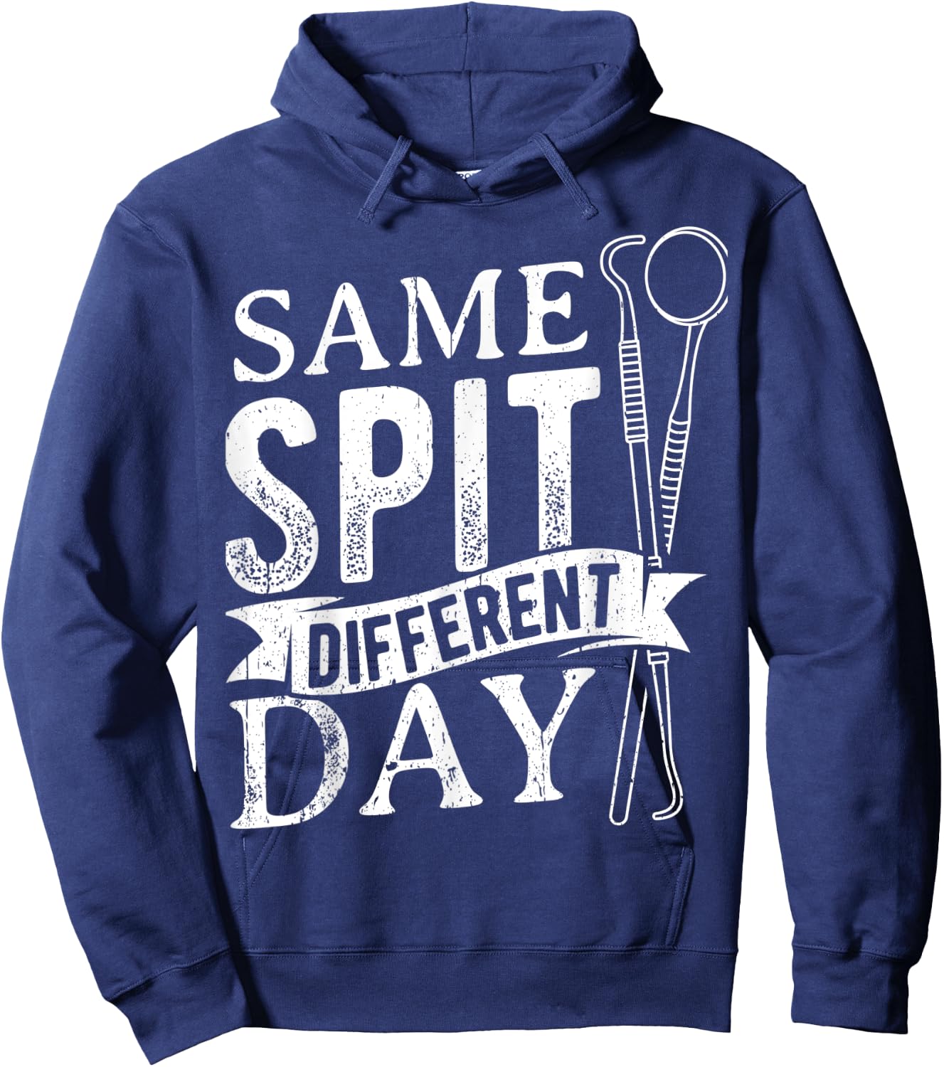 Same spit different day - Dental Chair Hoodie - Hoodie | Navy
