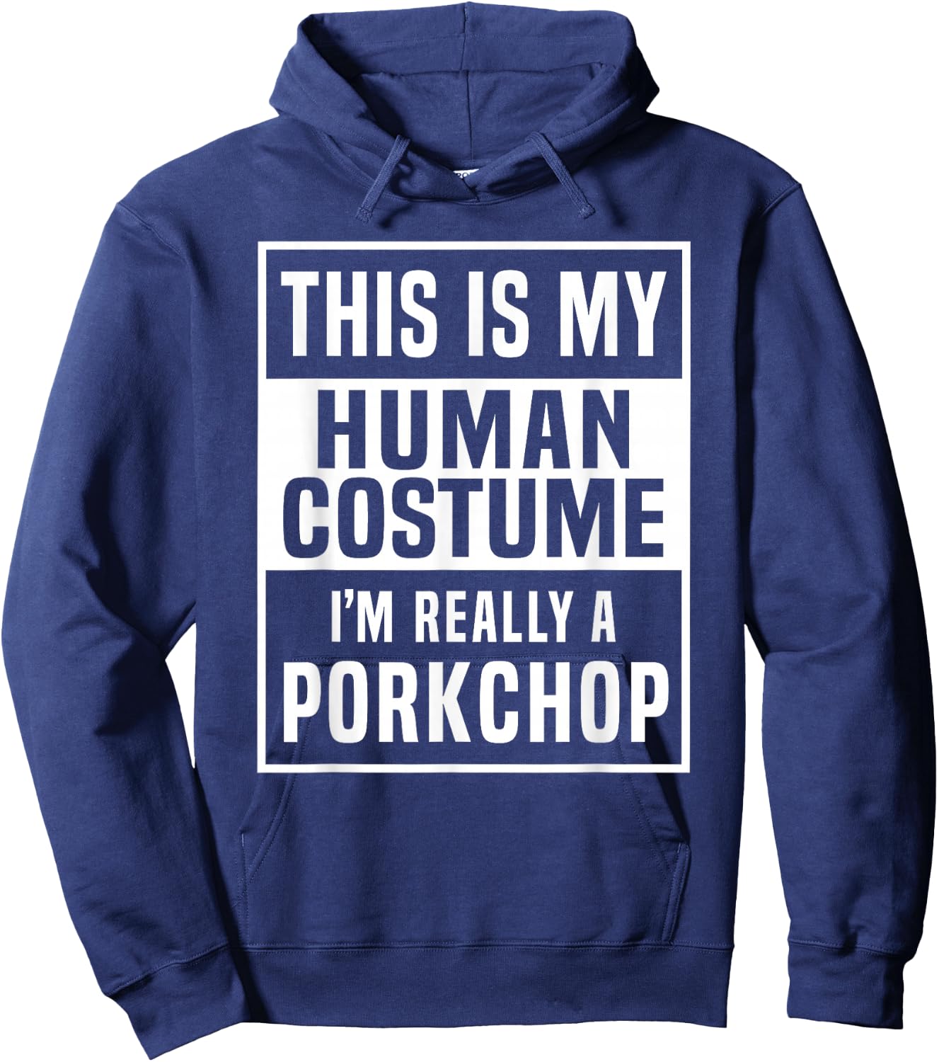 Porkchop Costume Shirt for a funny halloween top Hoodie - Hoodie | Navy