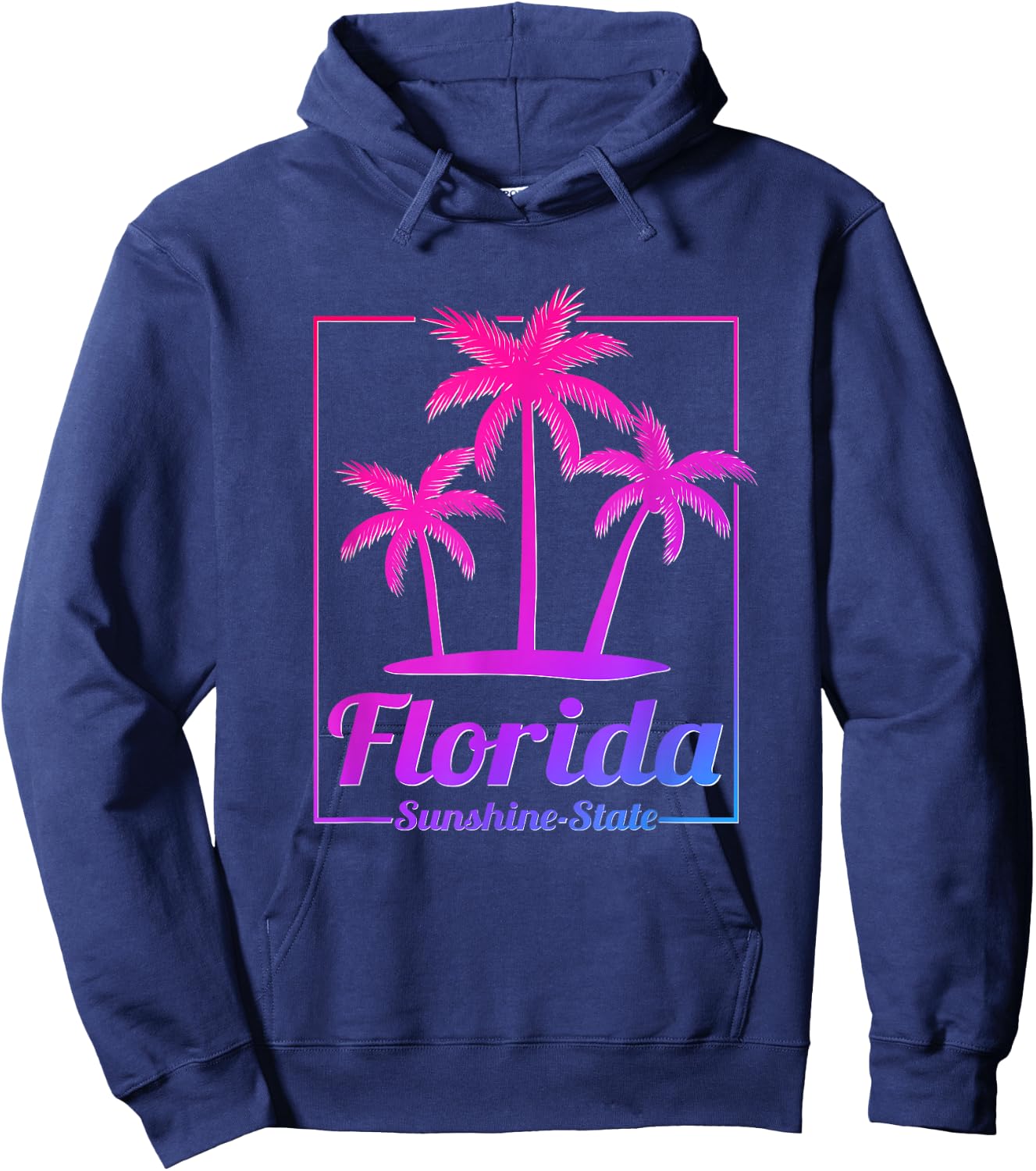 Florida Sunshine State Retro Look Hoodie - Hoodie | Navy