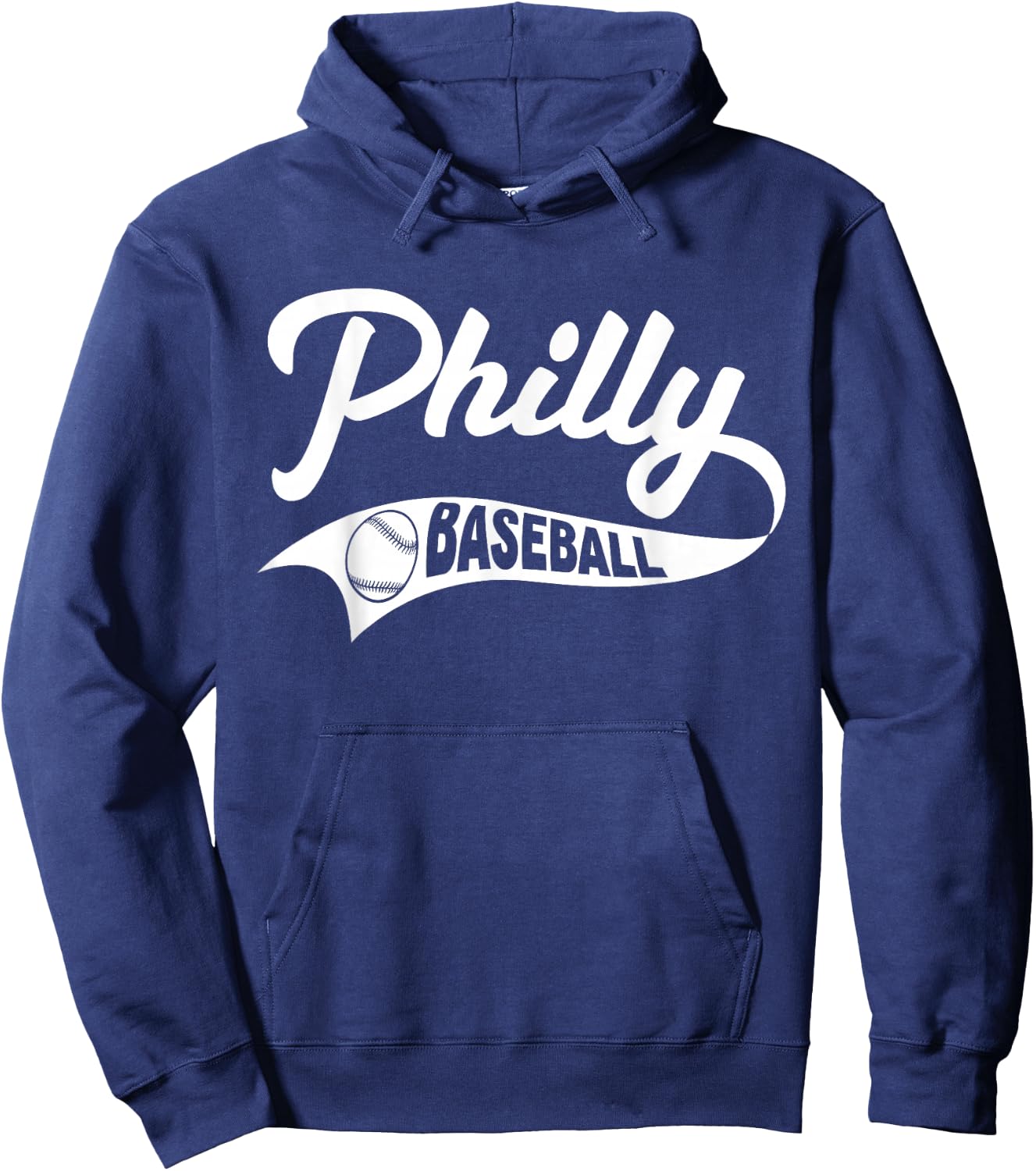 Retro Philadelphia Baseball Vintage Philly Swoosh Funny Hoodie - Hoodie | Navy