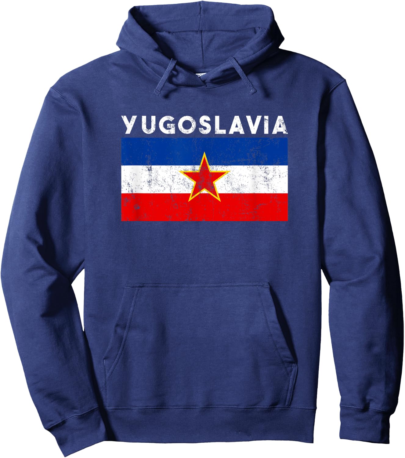 Yugoslavia Map Flag, Yugoslavia Hoodie - Hoodie | Navy