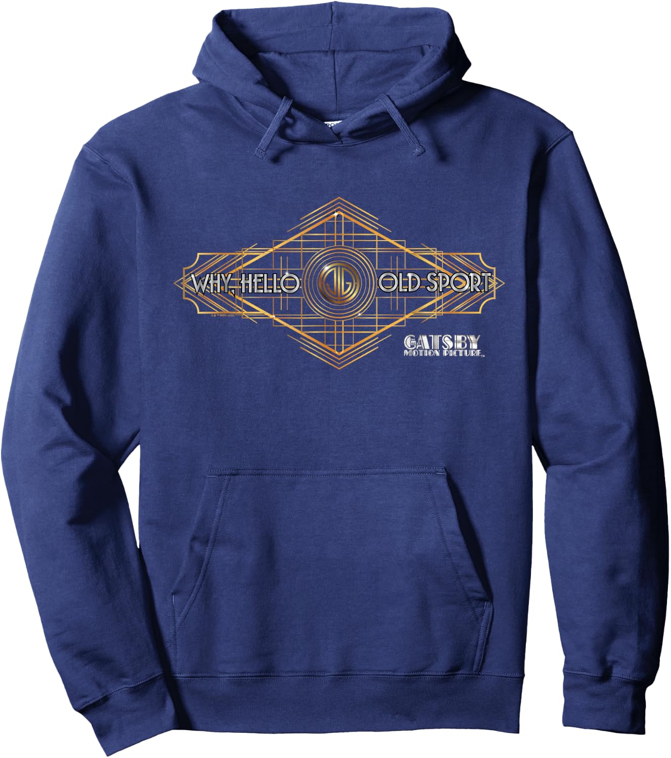 The Great Gatsby Why Hello Old Sport Hoodie - Hoodie | Navy