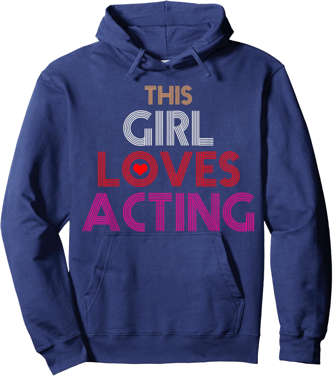 Acting Actress Gift Hoodie - Hoodie | Navy
