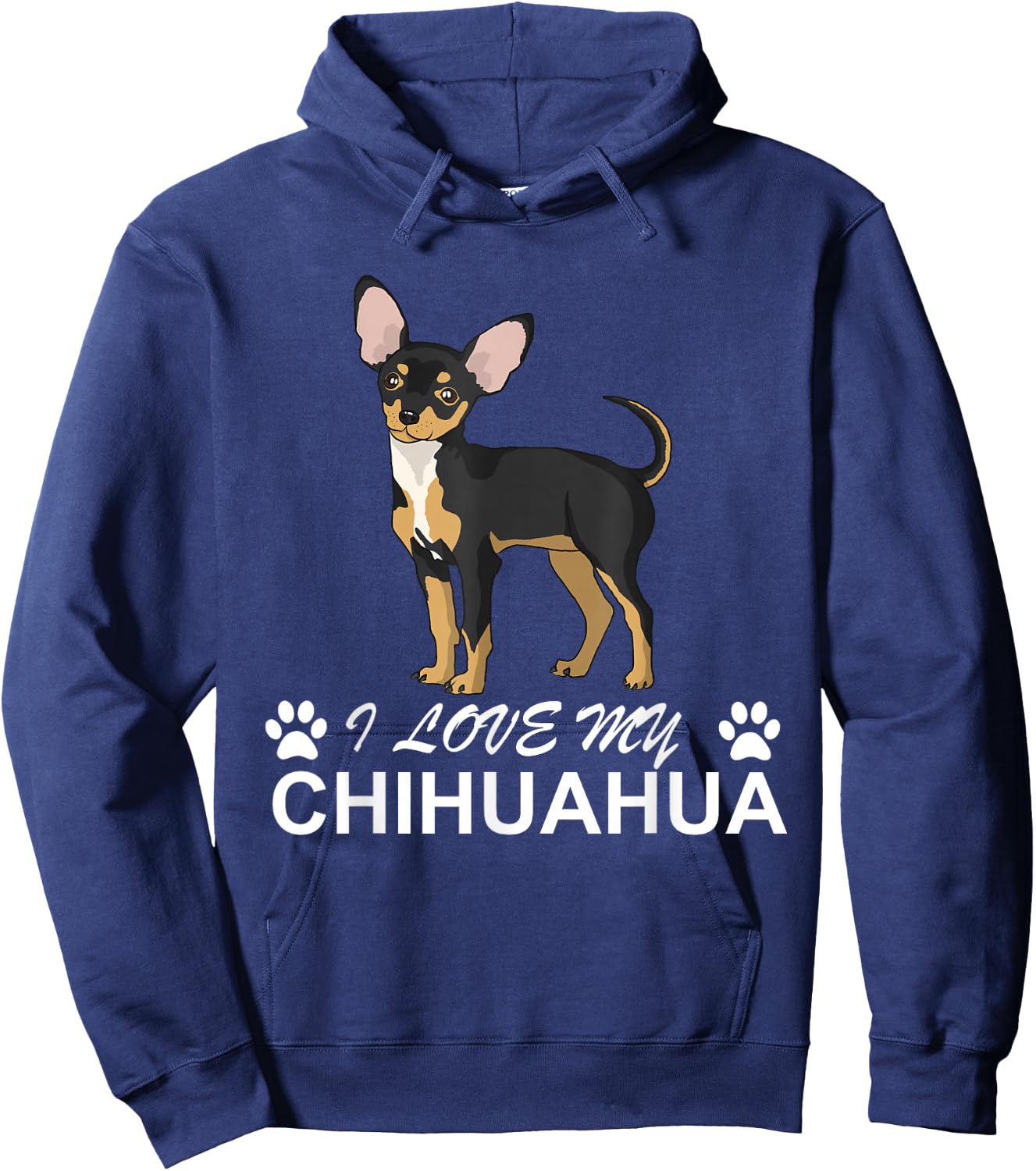 I love my Chihuahua Lover giftidea for Chiwawa Moms and Dads Hoodie - Hoodie | Navy