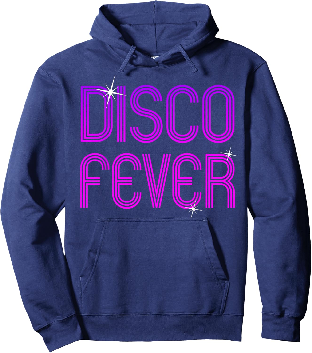 Vintage Retro Disco Fever 70s 80s Family Party Dance Theme Hoodie - Hoodie | Navy