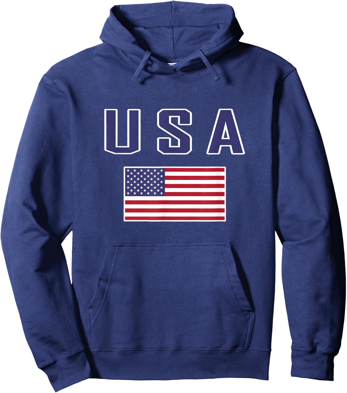 American Flag Cool Patriotic USA Flags Men Women Hoodie - Hoodie | Navy