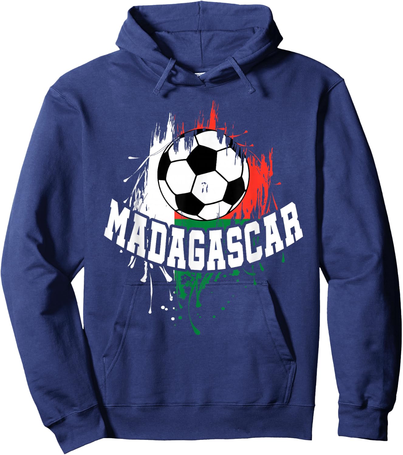 Madagascar Soccer Madagascar Football Malagasy Futbol Hoodie - Hoodie | Navy