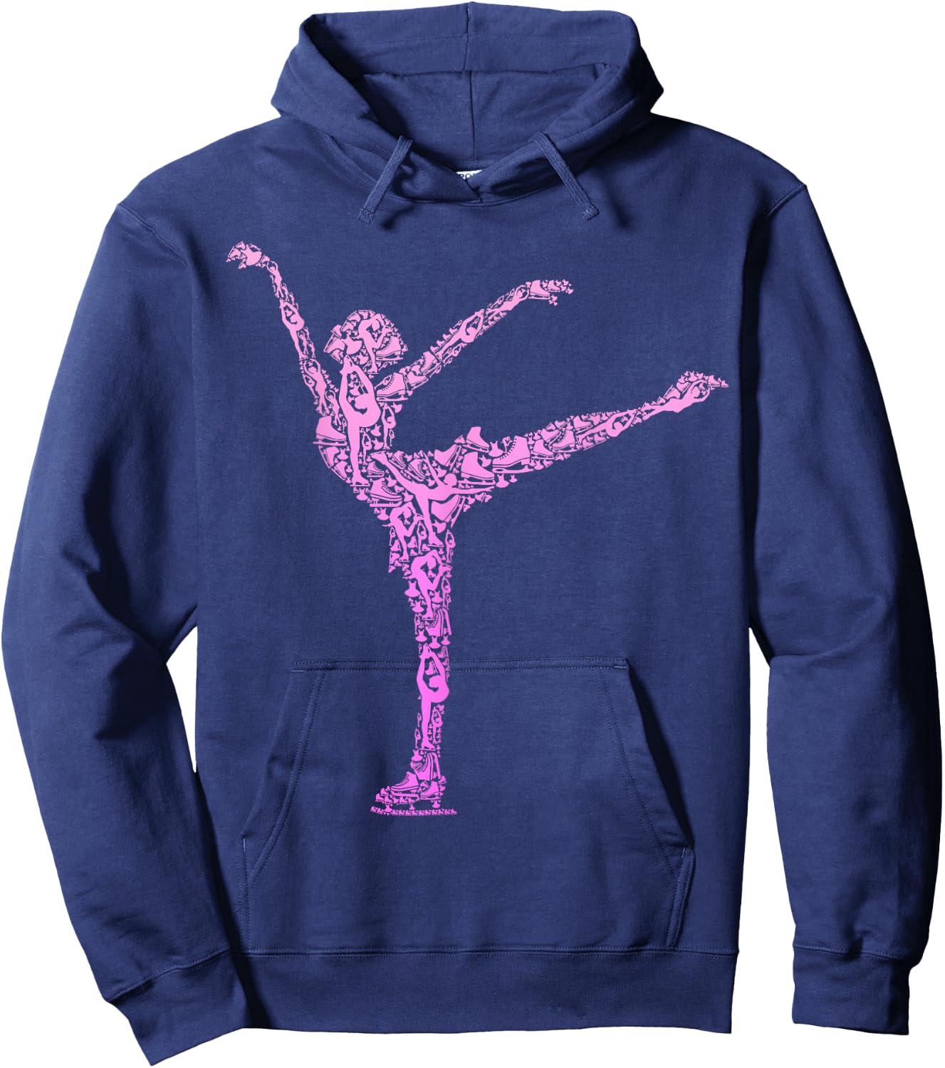 Figure Skating Ice Skating Ice Skates Girls Women Hoodie - Hoodie | Navy