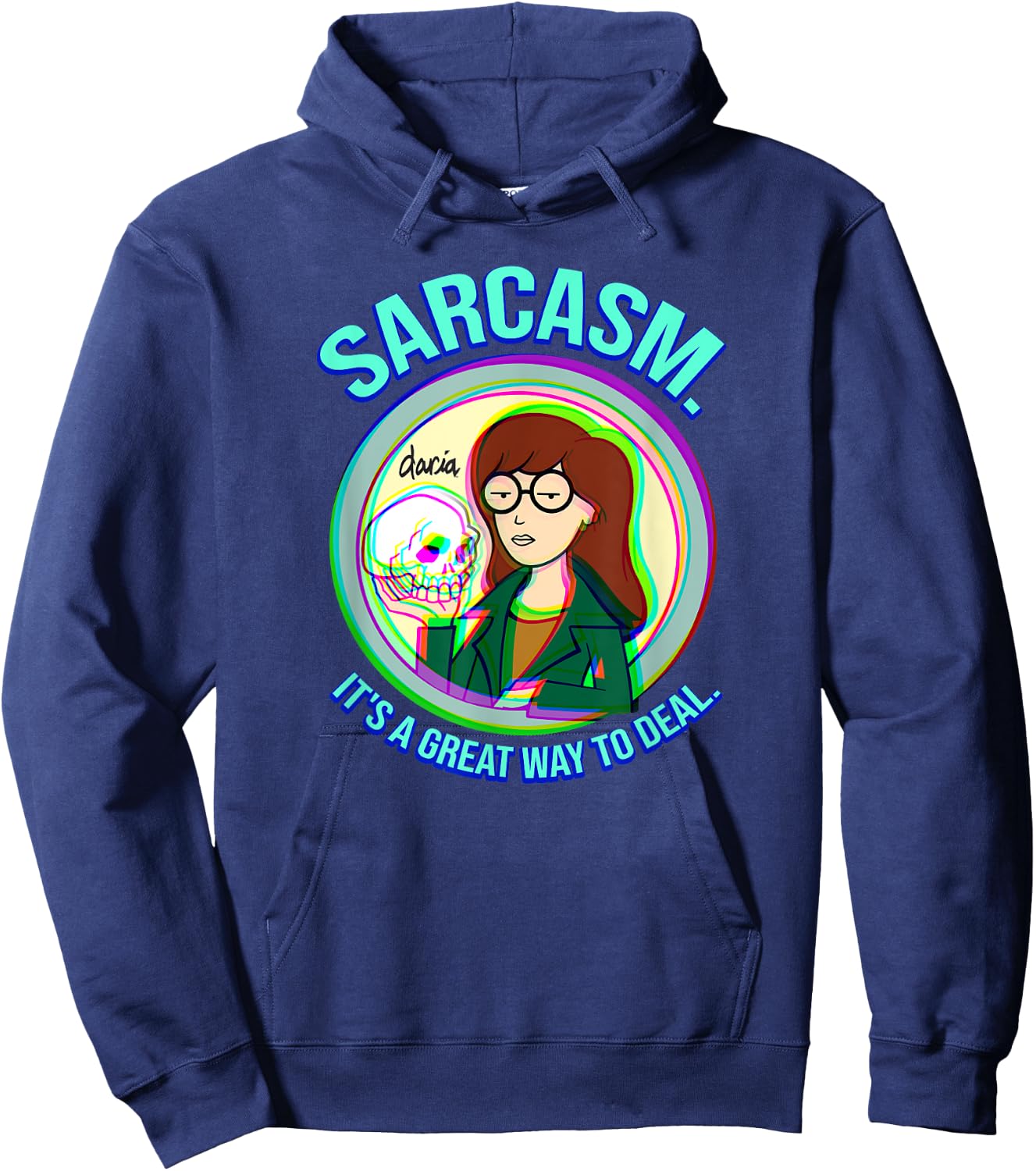 Mademark x Daria - Sarcasm. It's a Great Way to Deal Hoodie - Hoodie | Navy