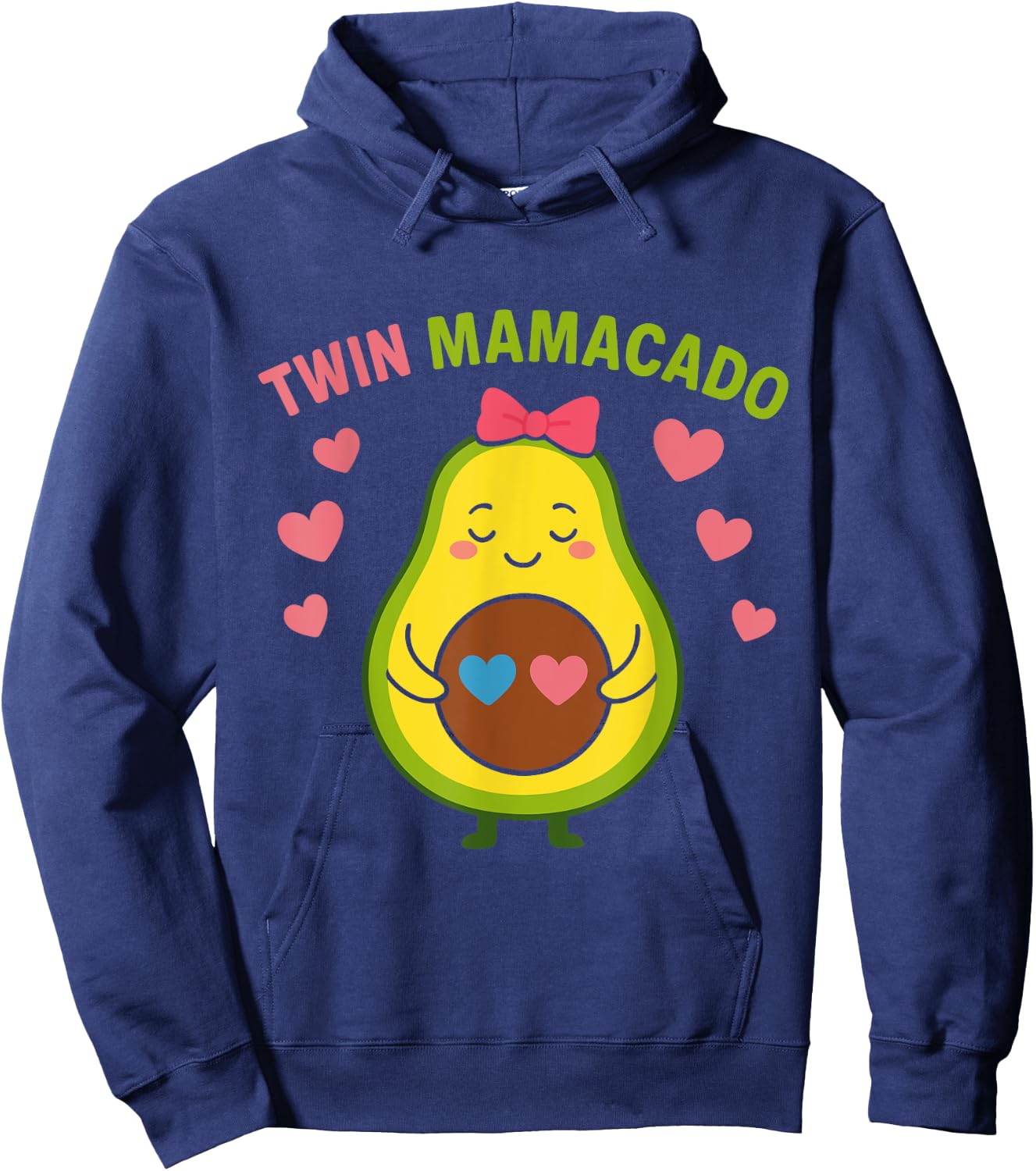 Pregnancy Twin MAMACADO Funny Future Mother Hoodie - Hoodie | Navy
