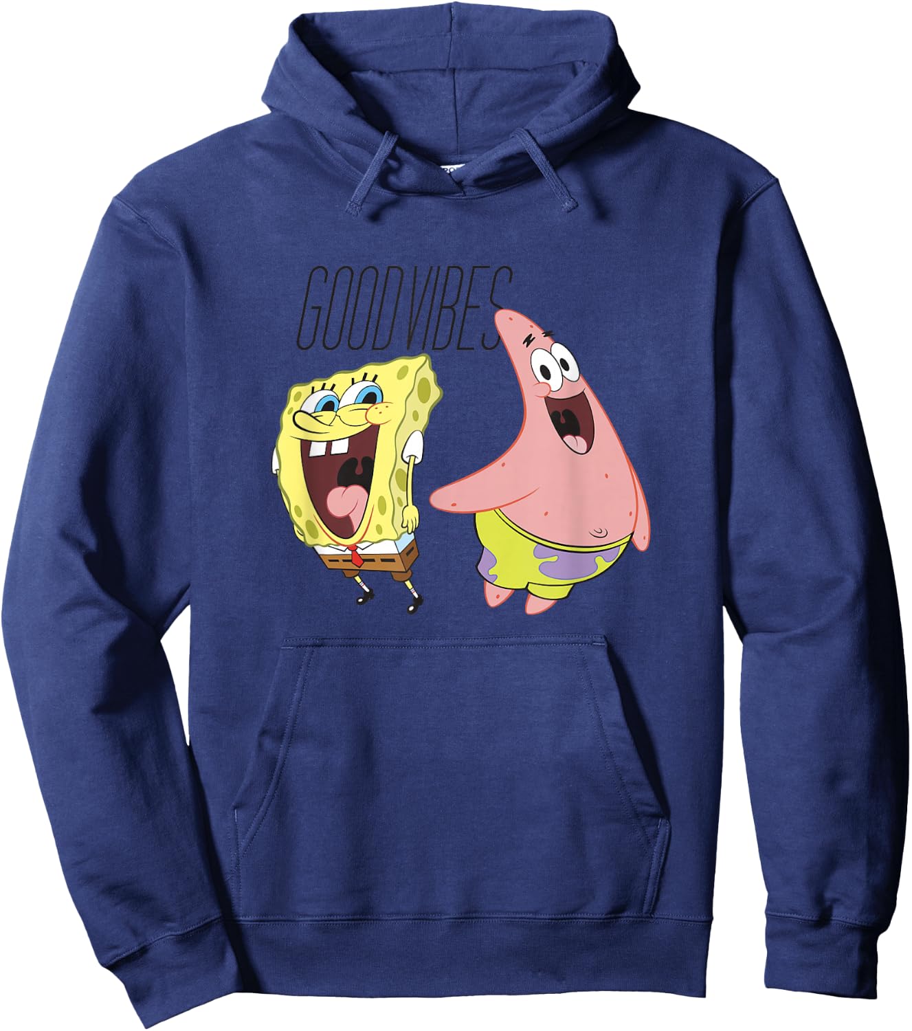 SpongeBob SquarePants Good Vibes SpongeBob & Patrick Hoodie - Hoodie | Navy