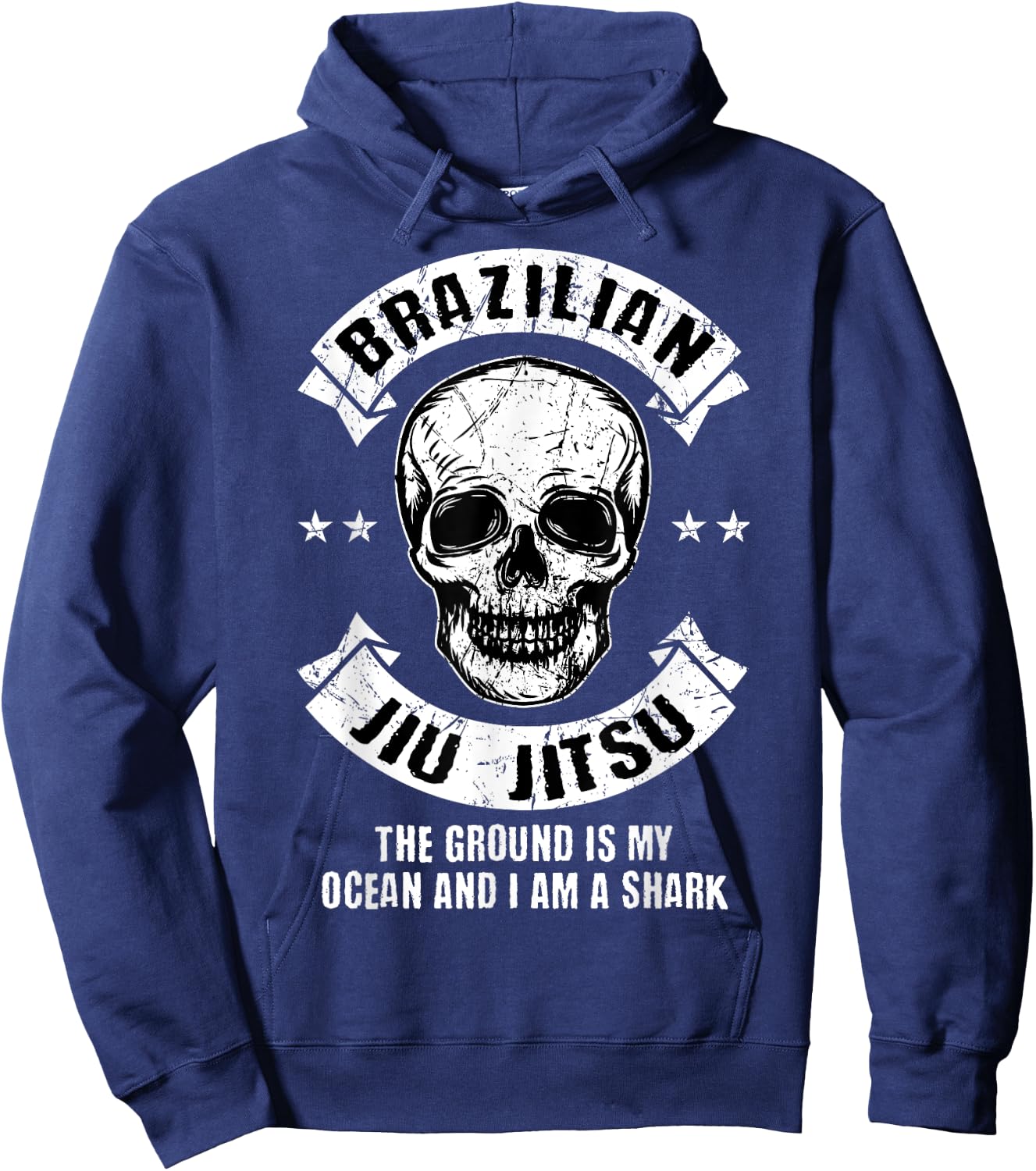 Brazilian Jiu Jitsu The Ground Is My Ocean And I Am A Shark Hoodie - Hoodie | Navy