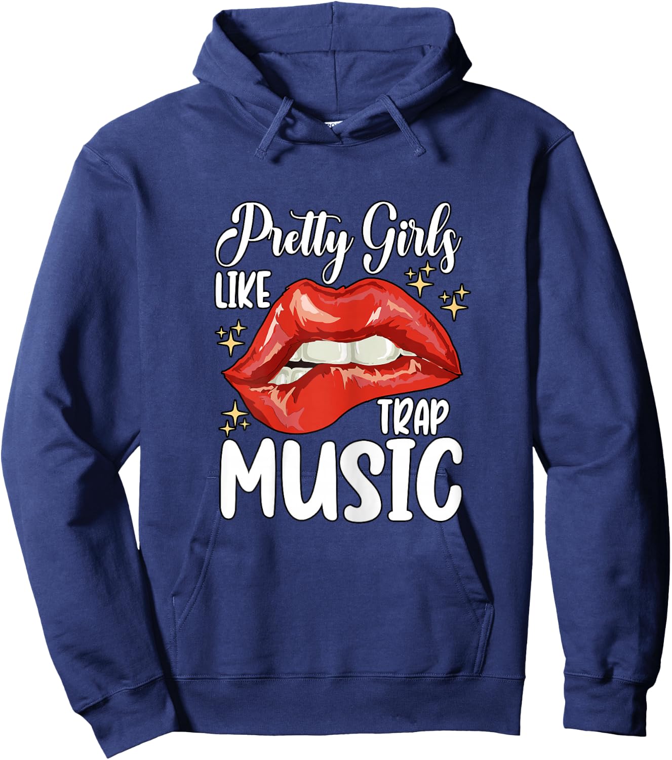 Pretty Girls Like Trap Music Retro Hip Hop Hoodie - Hoodie | Navy