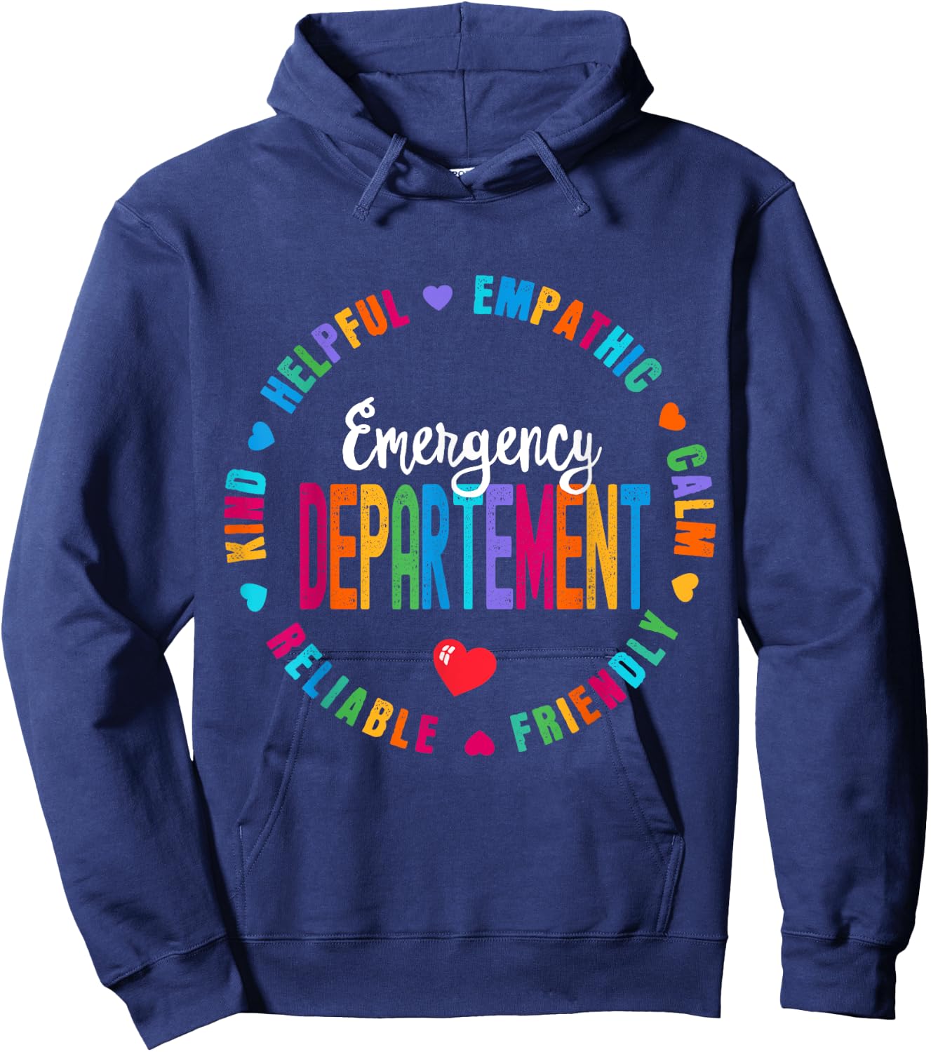 Emergency Department Emergency Room Healthcare Nurse Squad Hoodie - Hoodie | Navy