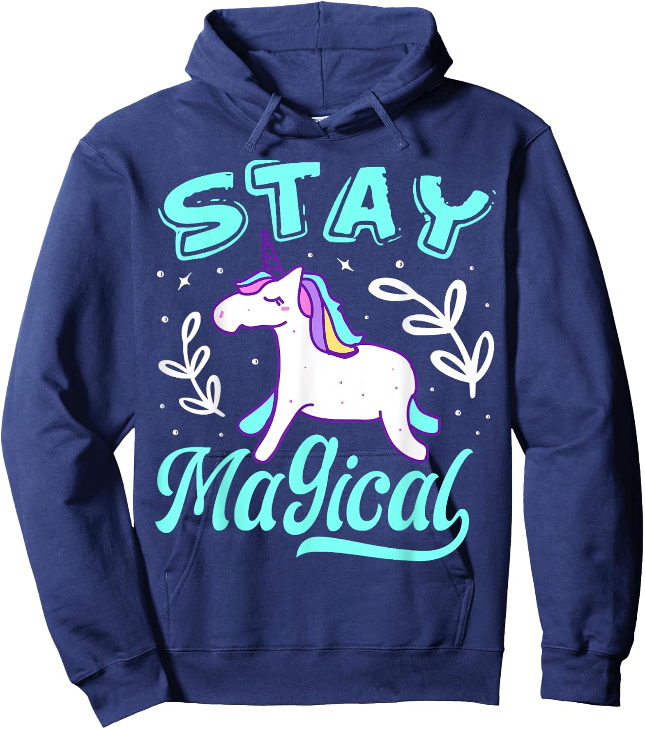 Stay Magical Unicorn Hoodie - Hoodie | Navy