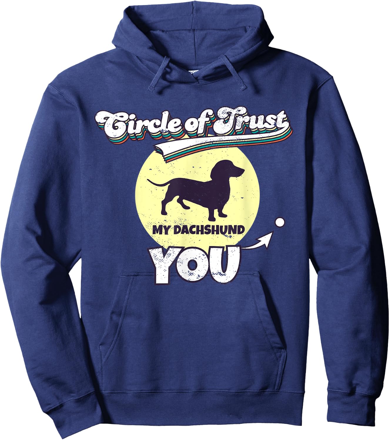 Circle Of Trust Dachshund Lover I Wiener Dog Women Kids Hoodie - Hoodie | Navy