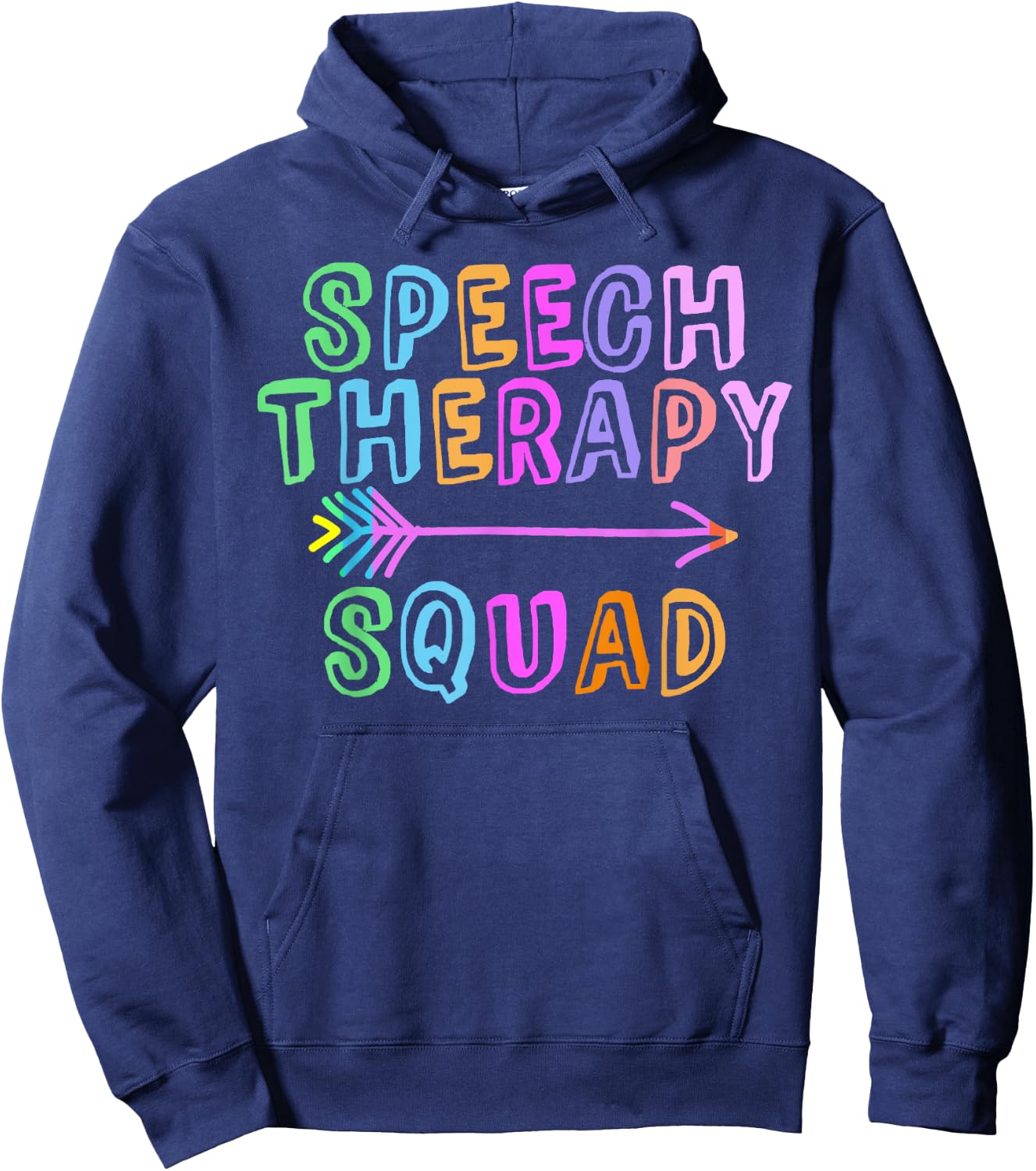 SPEECH THERAPY SQUAD Speechie Teacher SPED Crew OT Team Hoodie - Hoodie | Navy