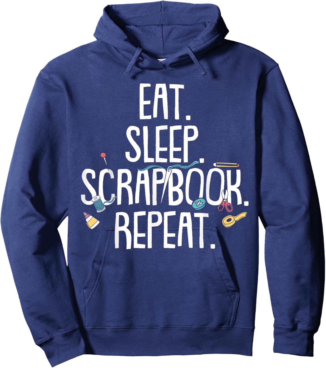 Funny Scrapbooking Gift Girls Crafty Scrapbookers Hoodie - Hoodie | Navy