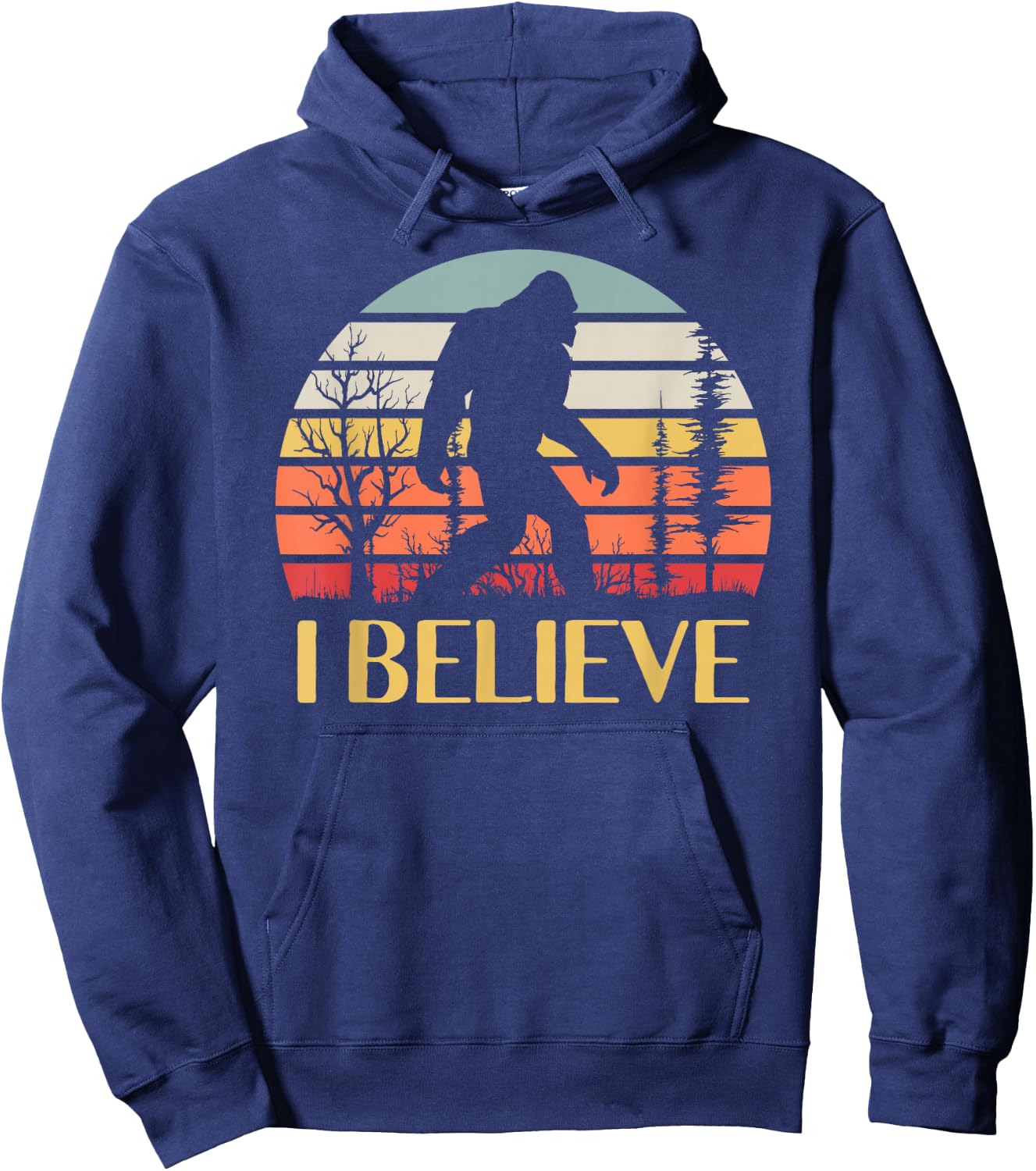 I Believe in Bigfoot Hoodie - Hoodie | Navy