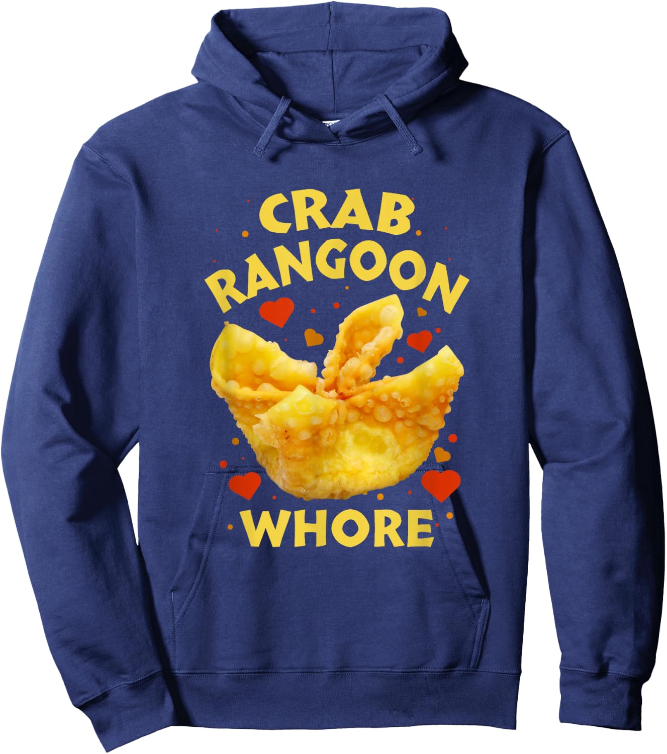 Crab Rangoon W.h.o.r.e Crab Rangoon Lovers Hoodie - Hoodie | Navy