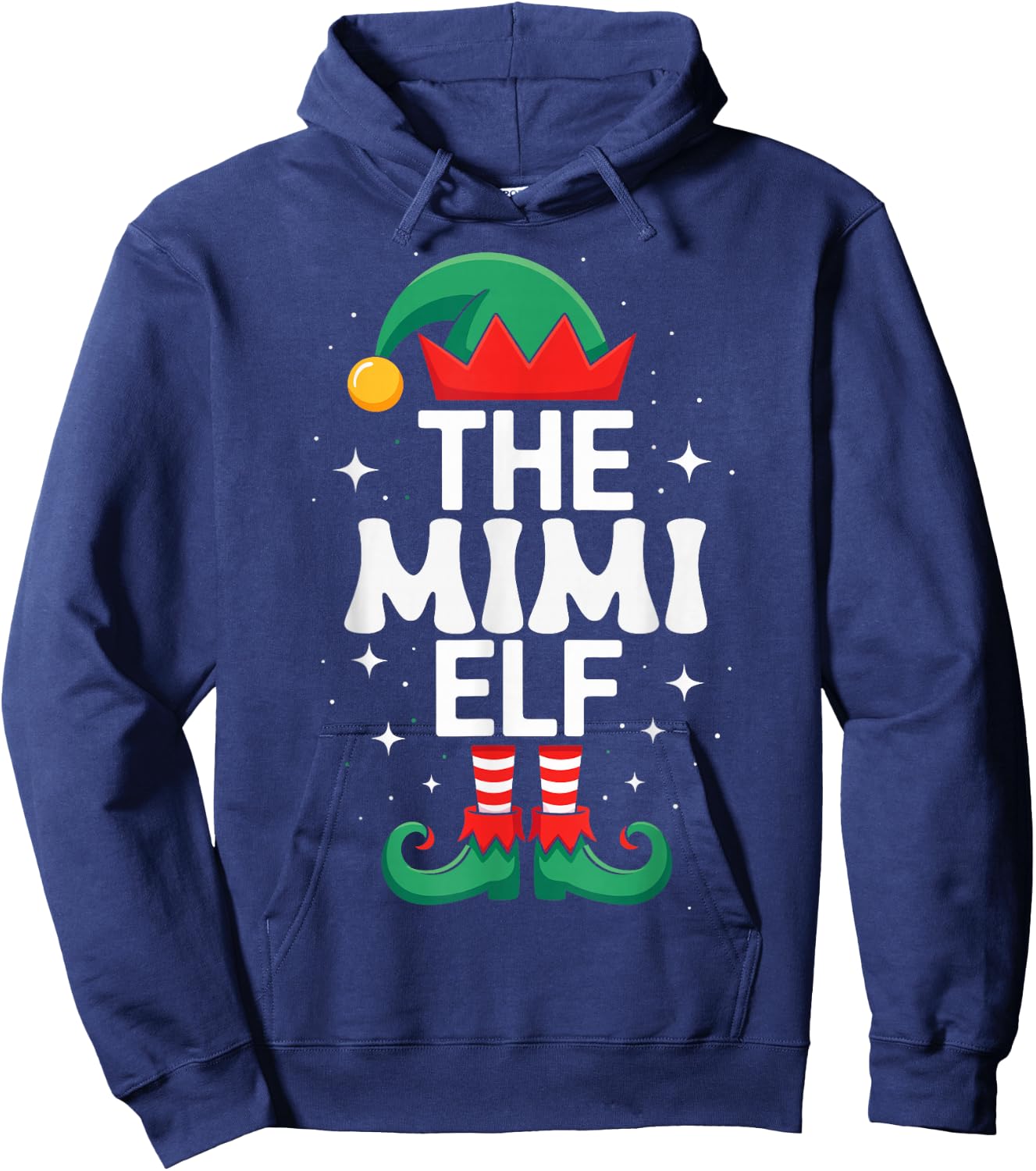 The Mimi Elf Funny Christmas Matching Family Group Hoodie - Hoodie | Navy
