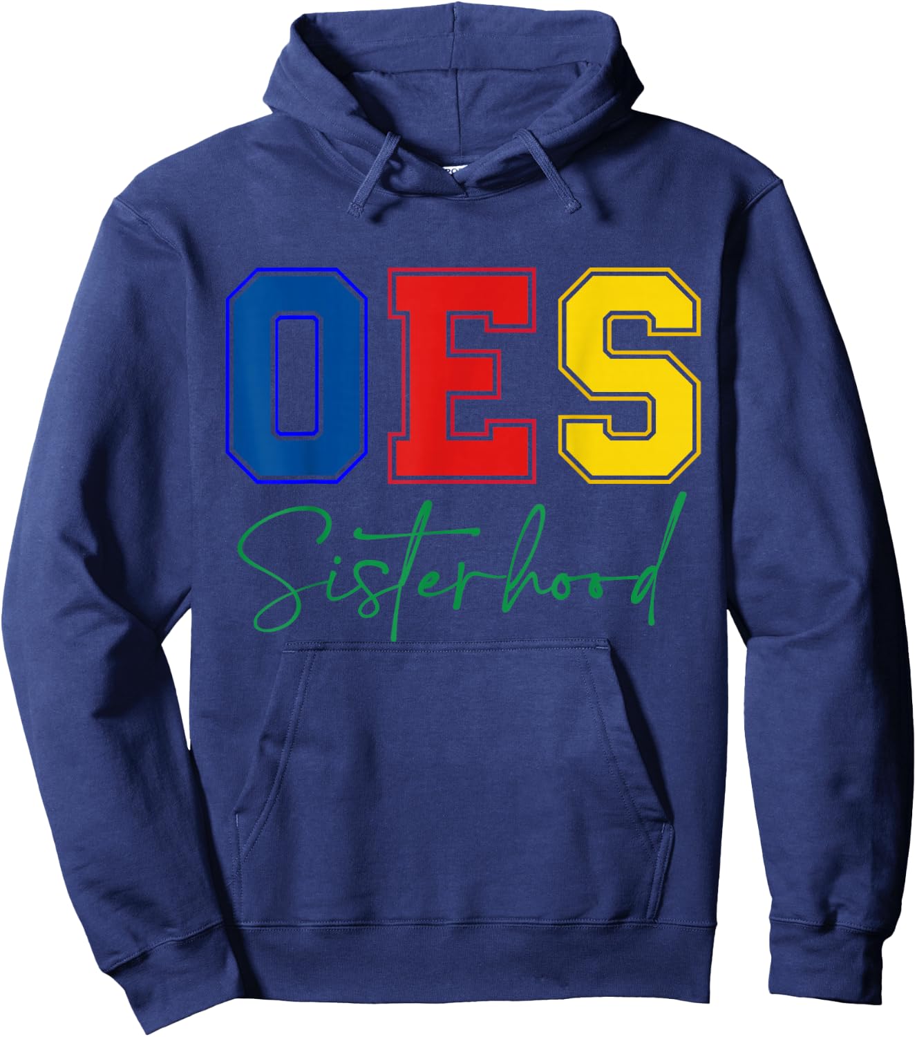 OES Sisterhood Order of The Eastern Star Colors Christmas Hoodie - Hoodie | Navy