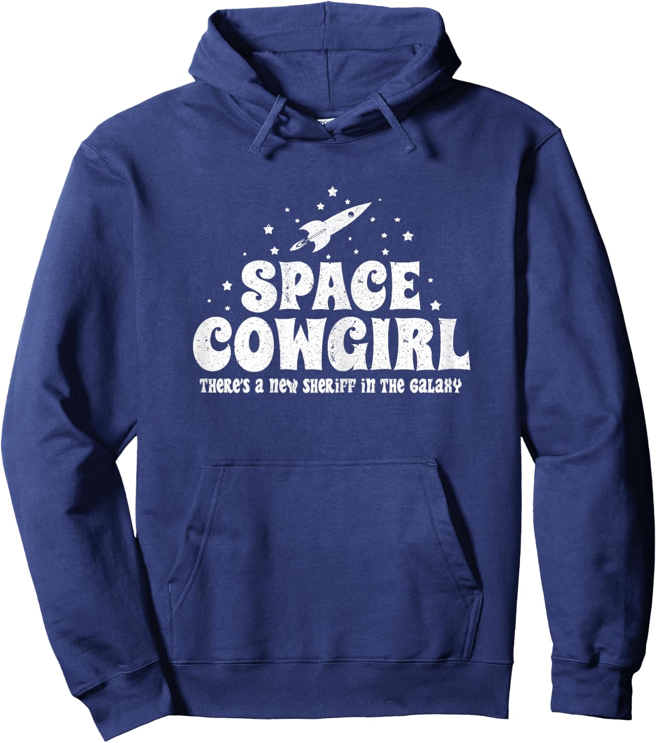 Space Cowgirl Outfit Retro Vintage Costume Girls Hoodie - Hoodie | Navy
