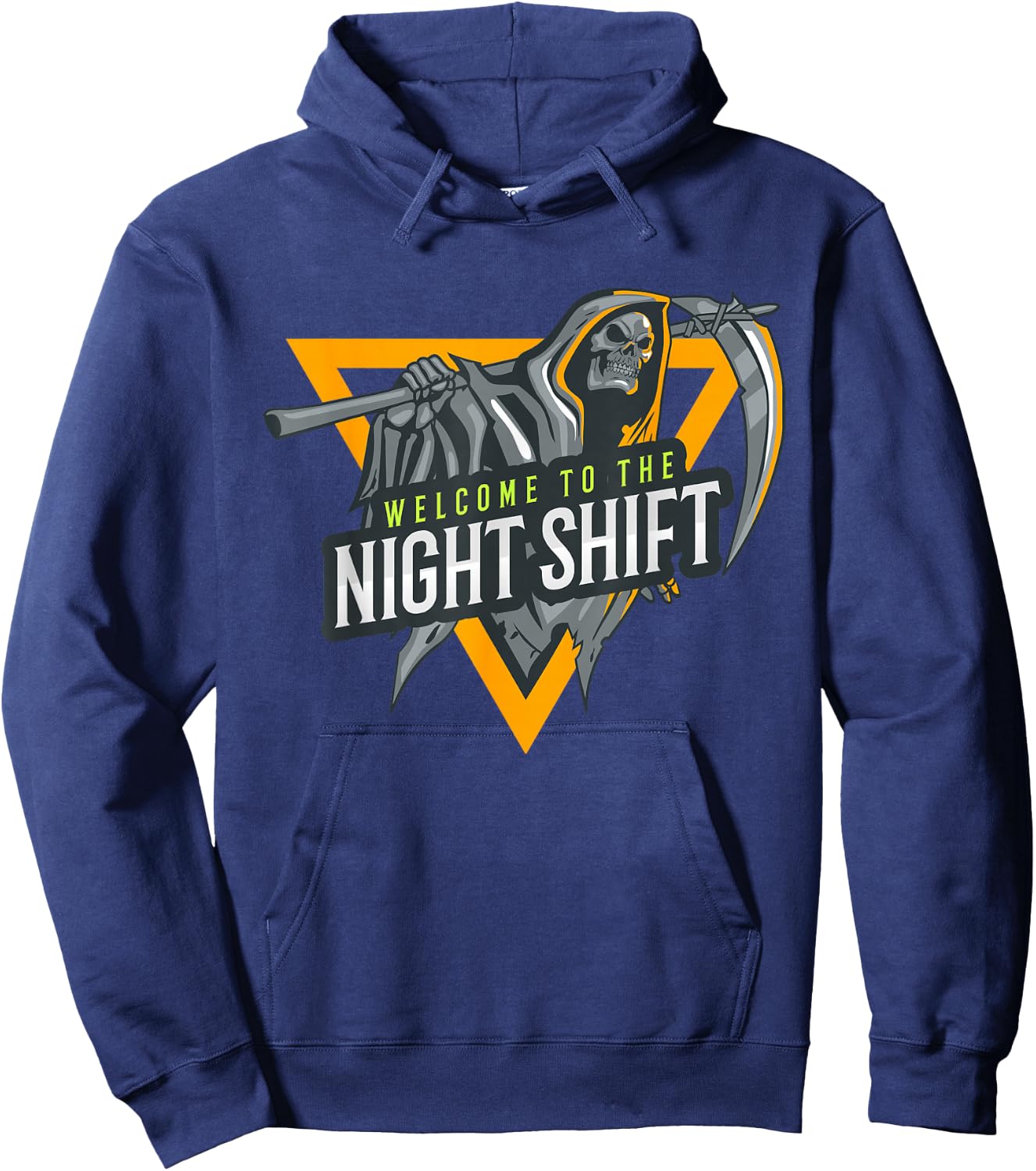 Welcome To The Night Shift Swagazon Associate Night Shifter Hoodie - Hoodie | Navy