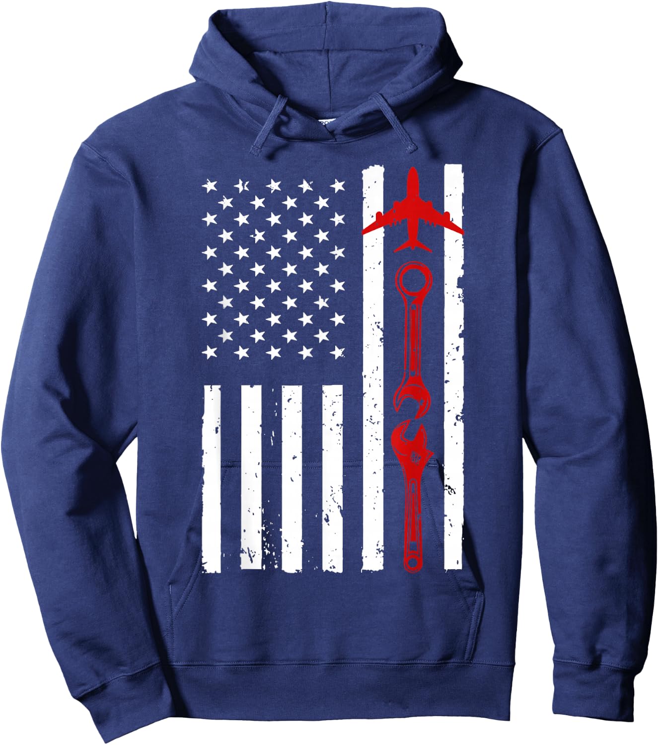 Cool Aircraft Mechanic Art Women Aircraft Technician Hoodie - Hoodie | Navy