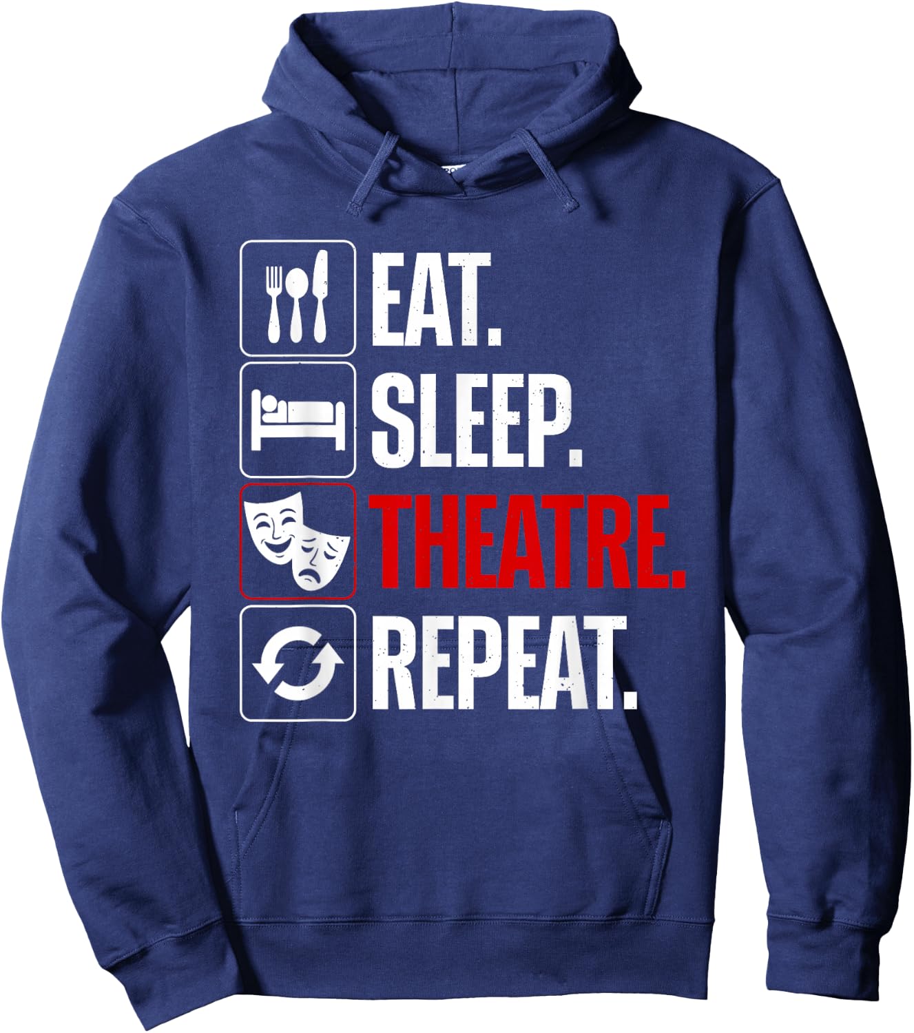 Best Theatre Art Women Musical Drama Teacher Theater Hoodie - Hoodie | Navy