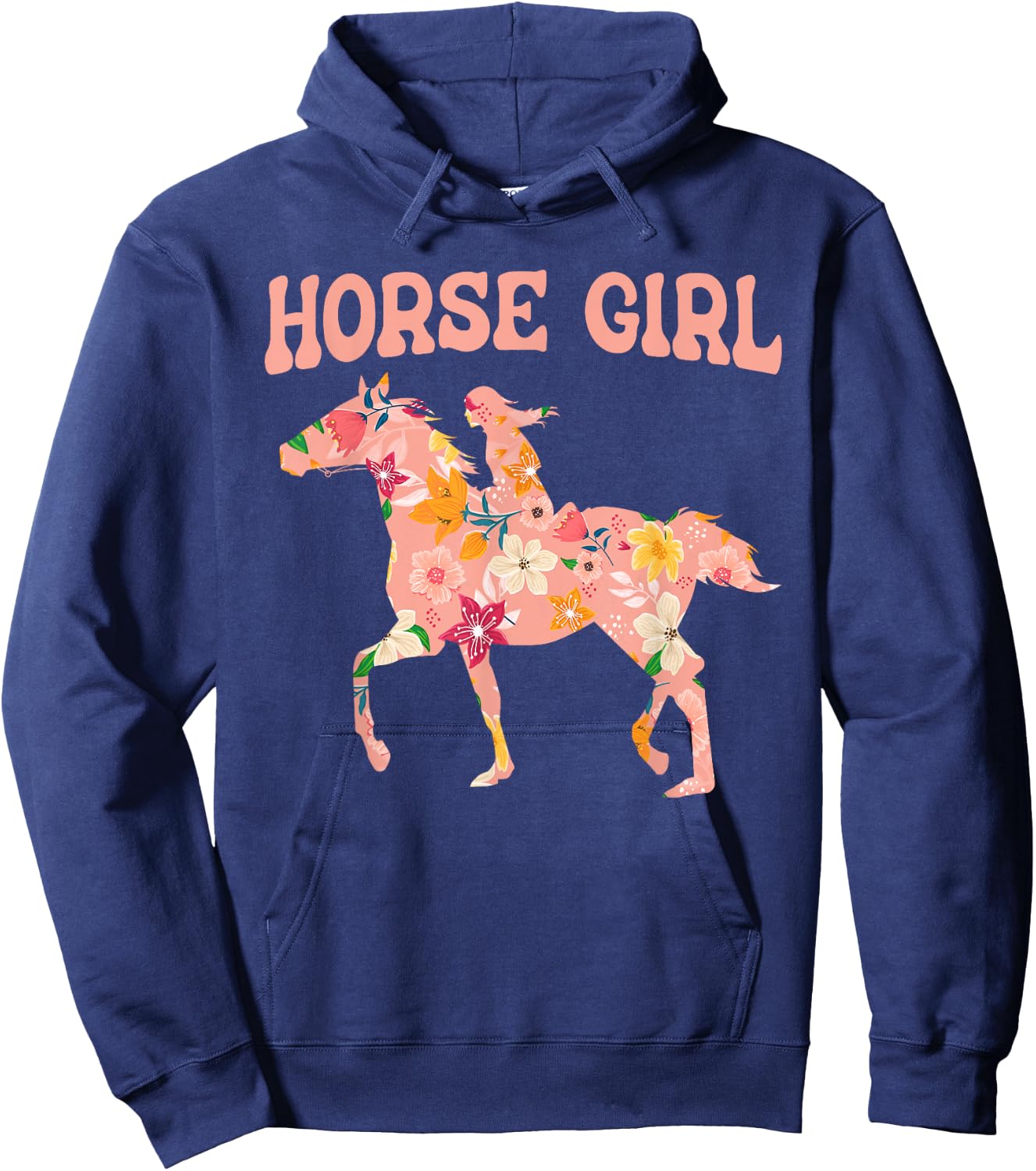 Horse Girl - Horse Riding Horseback Rider Horses Horse Hoodie - Hoodie | Navy