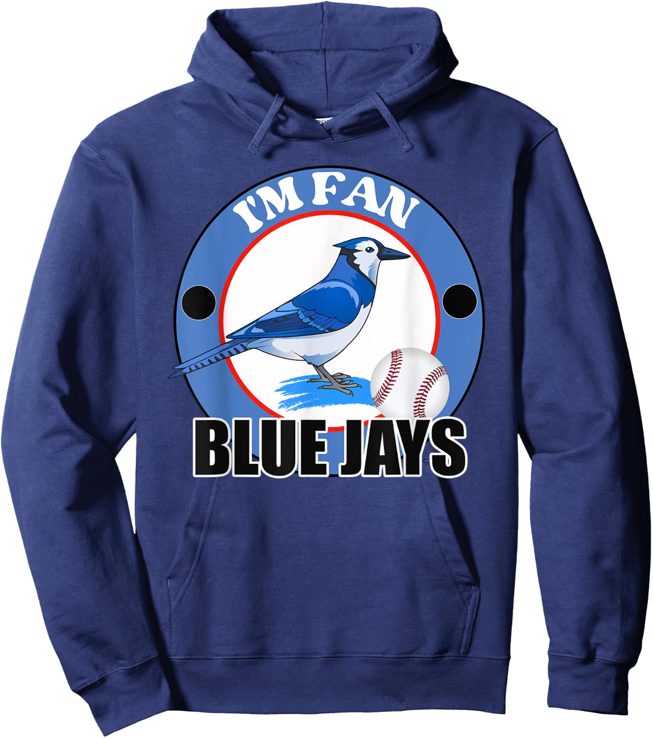 I'm Fan Blue Jays Bird Team Hoodie - Hoodie | Navy