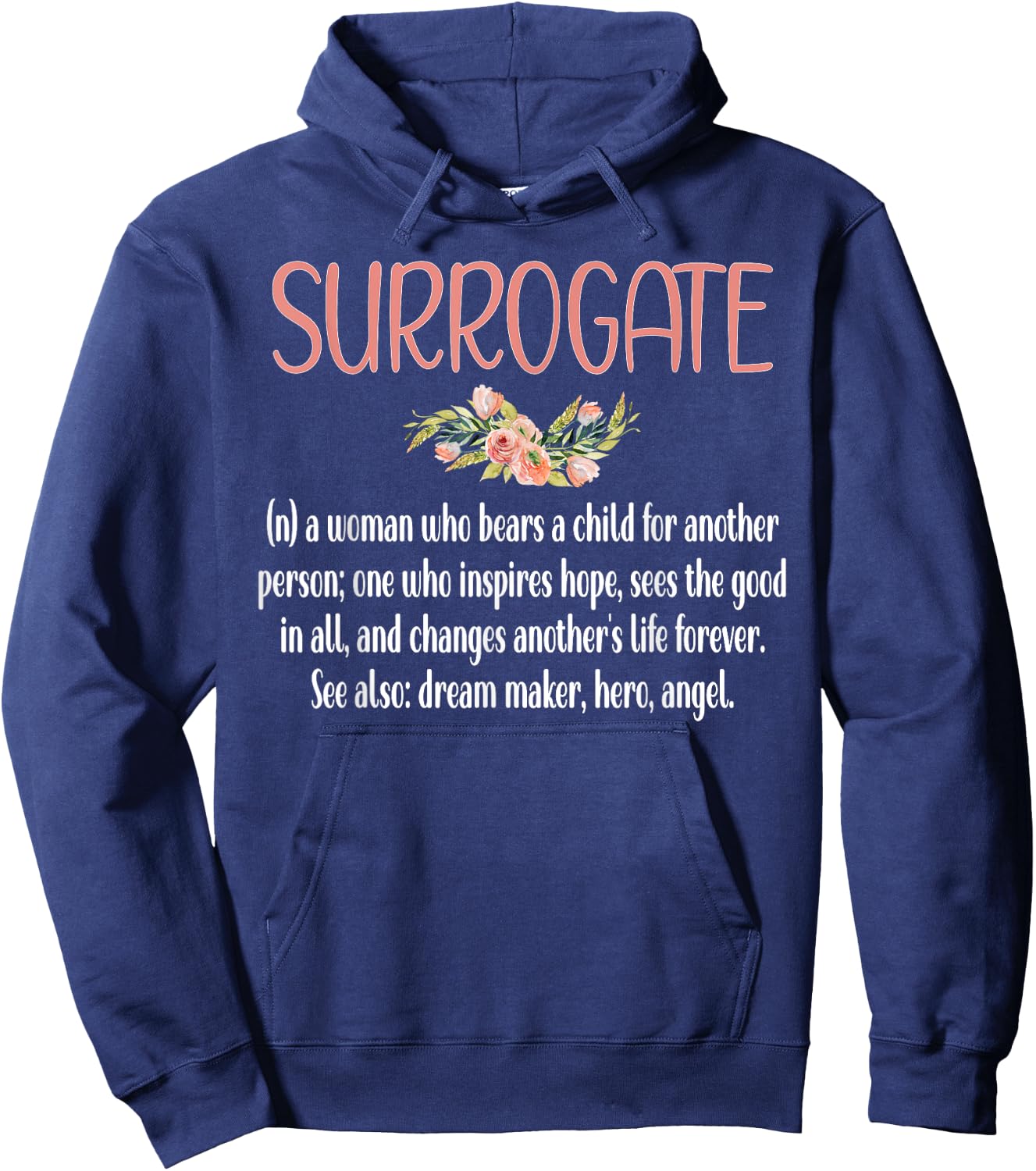 Surrogate Mom Definition Proud Gestational Carrier Hoodie - Hoodie | Navy