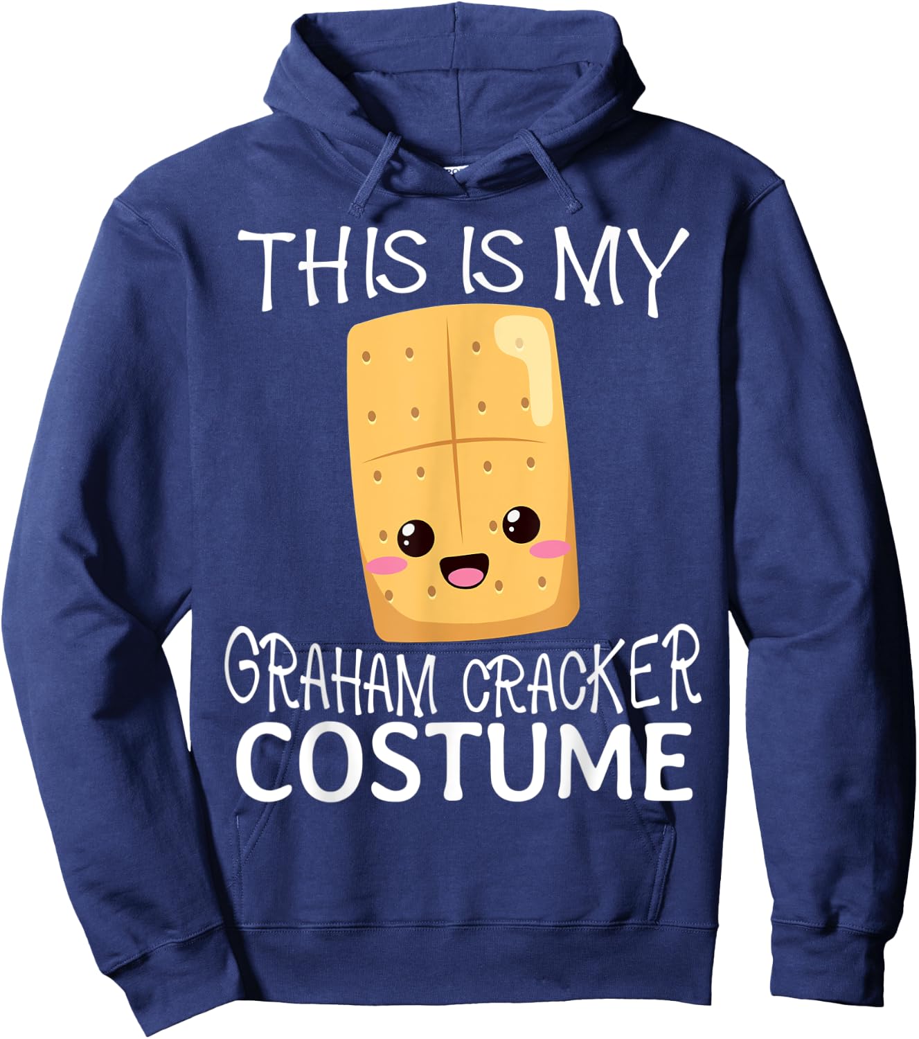 Smores Graham Cracker Halloween Group Costume Big Dad Graham Hoodie - Hoodie | Navy