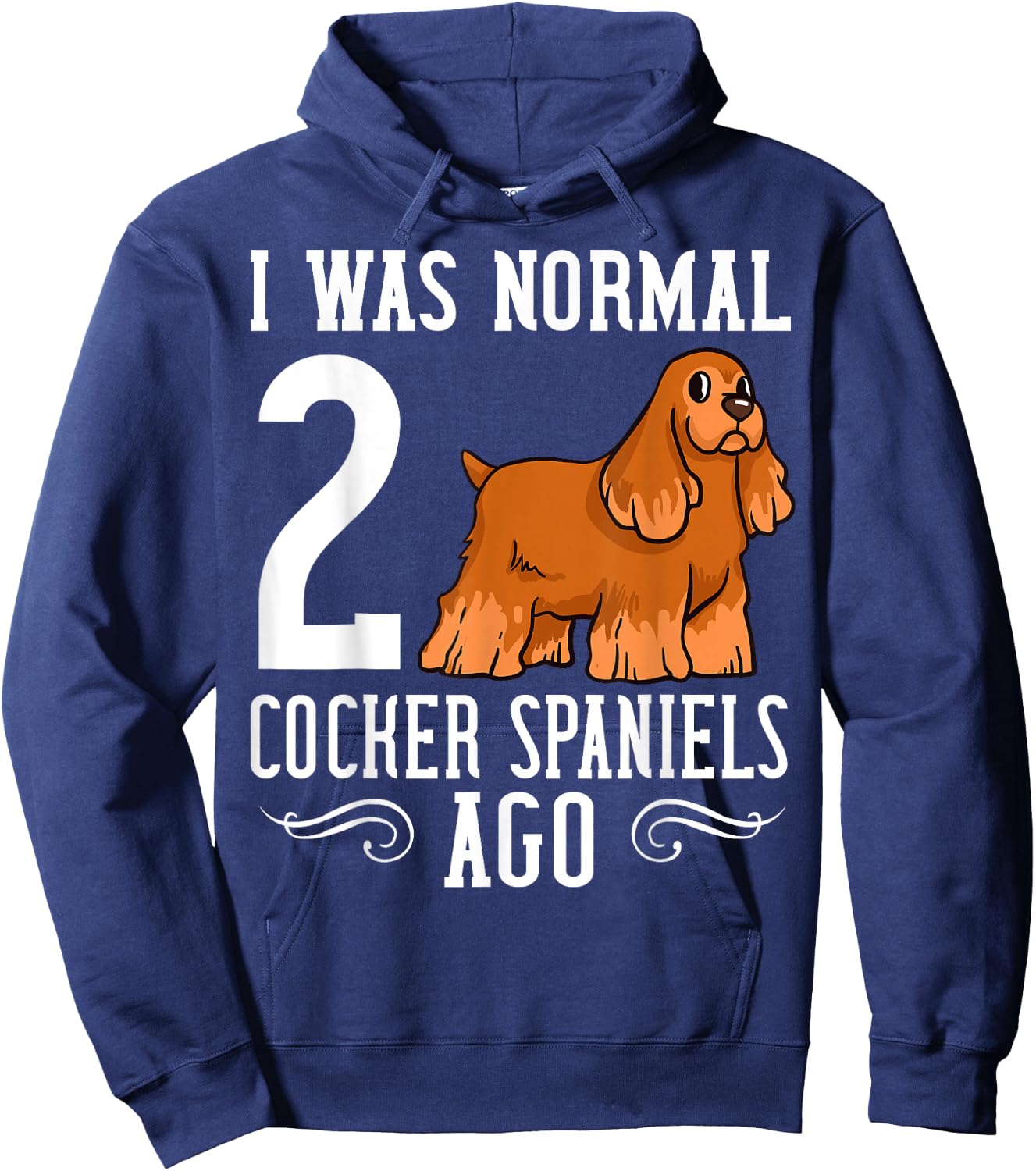 English Cocker Spaniel Dog Puppies Owner Lover Hoodie - Hoodie | Navy