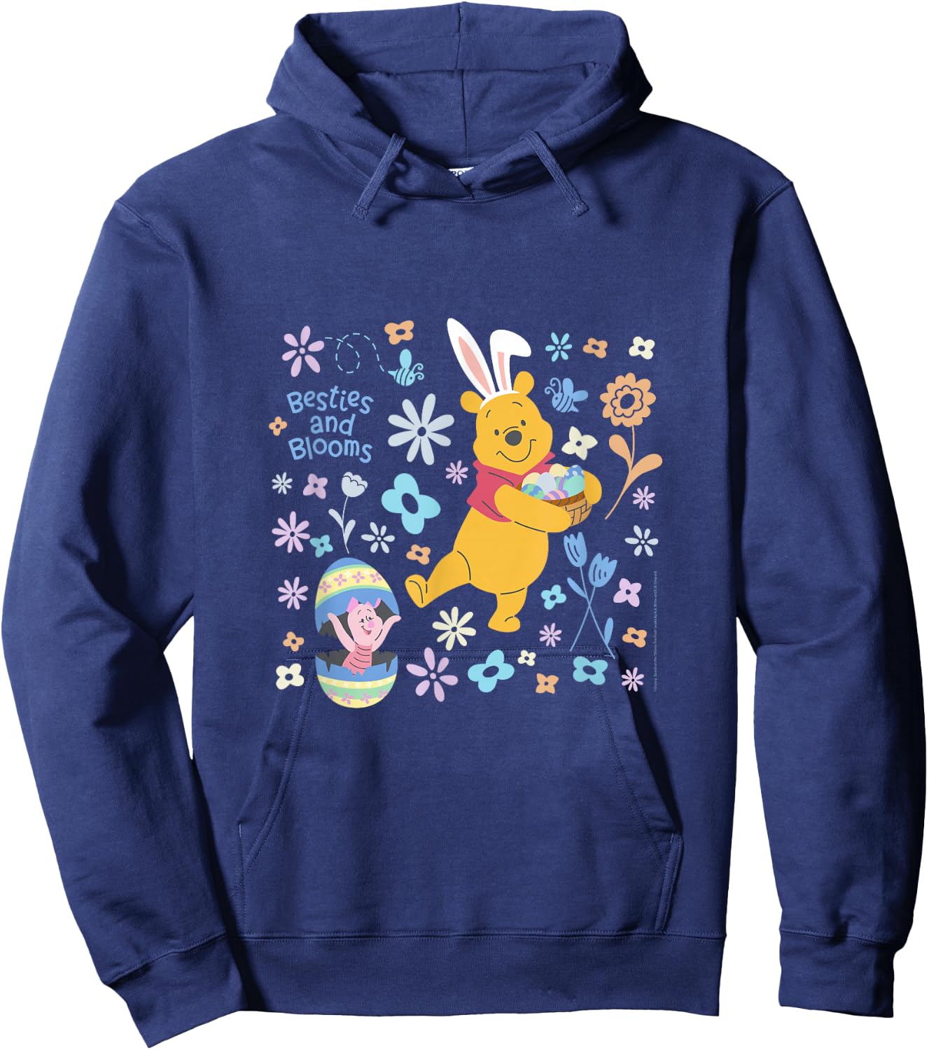 Disney Winnie the Pooh & Piglet Easter Besties and Blooms Hoodie - Hoodie | Navy